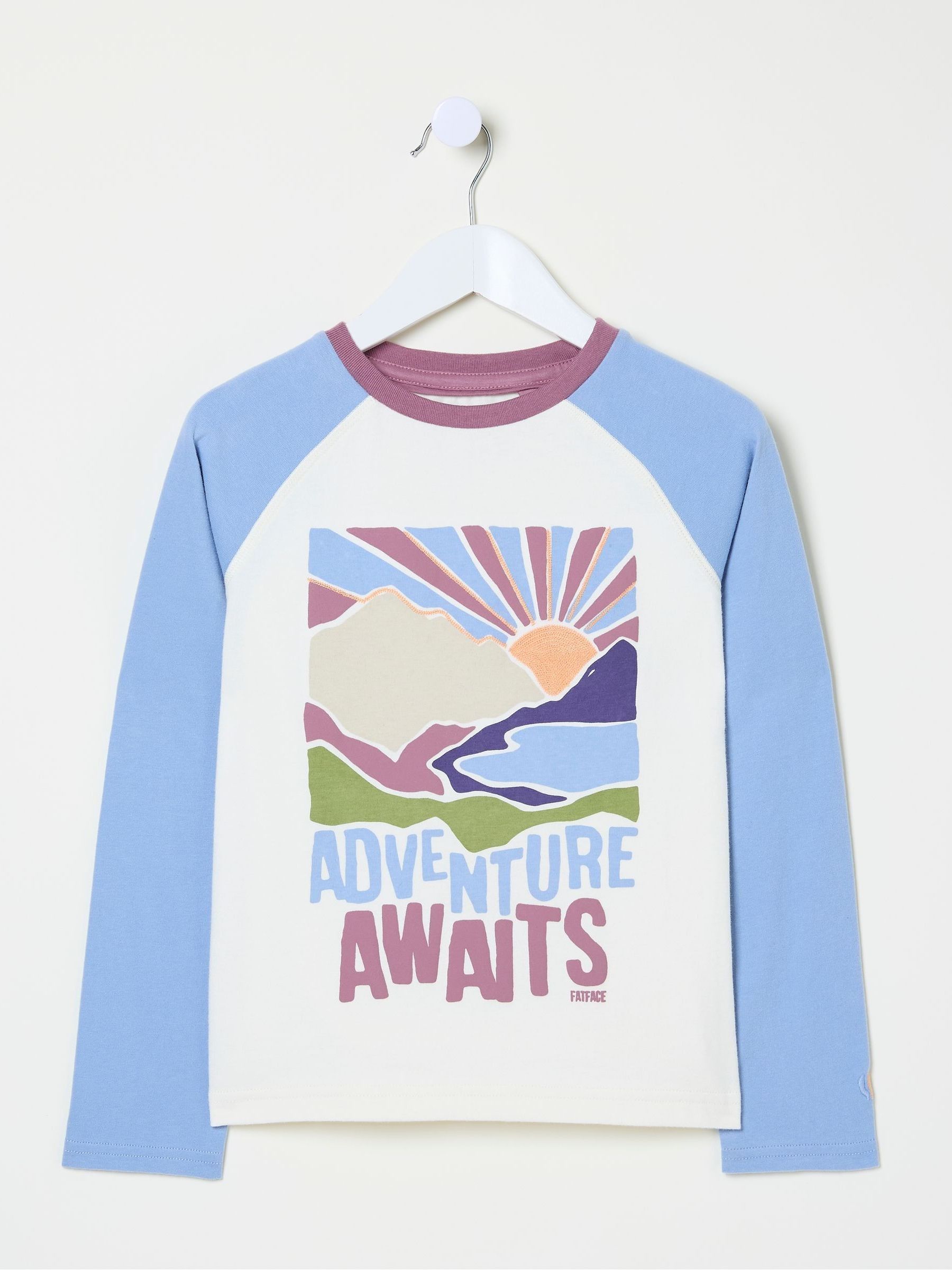 White Colourblock Graphic T-Shirt - Image 1 of 5