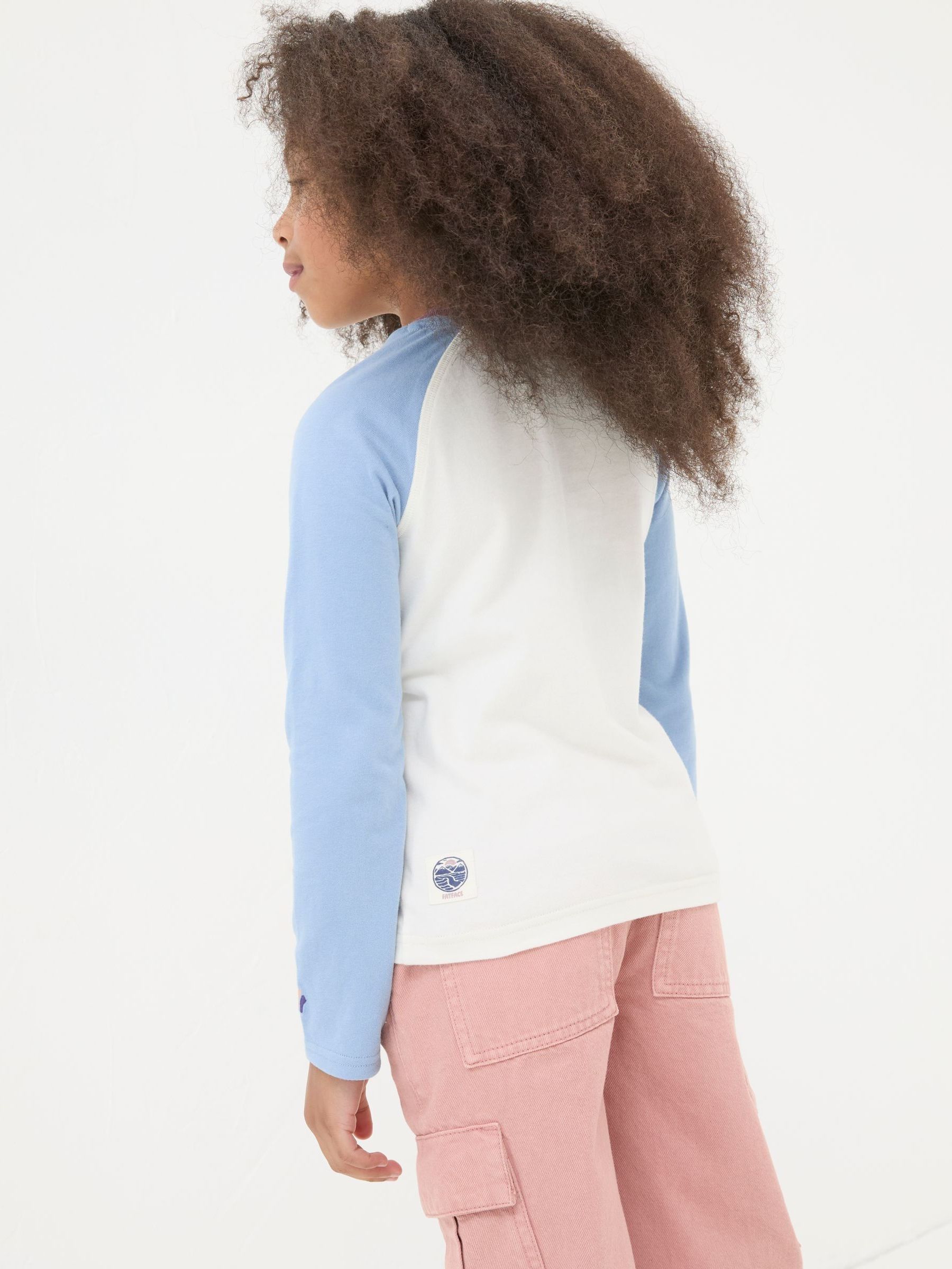 White Colourblock Graphic T-Shirt - Image 3 of 5