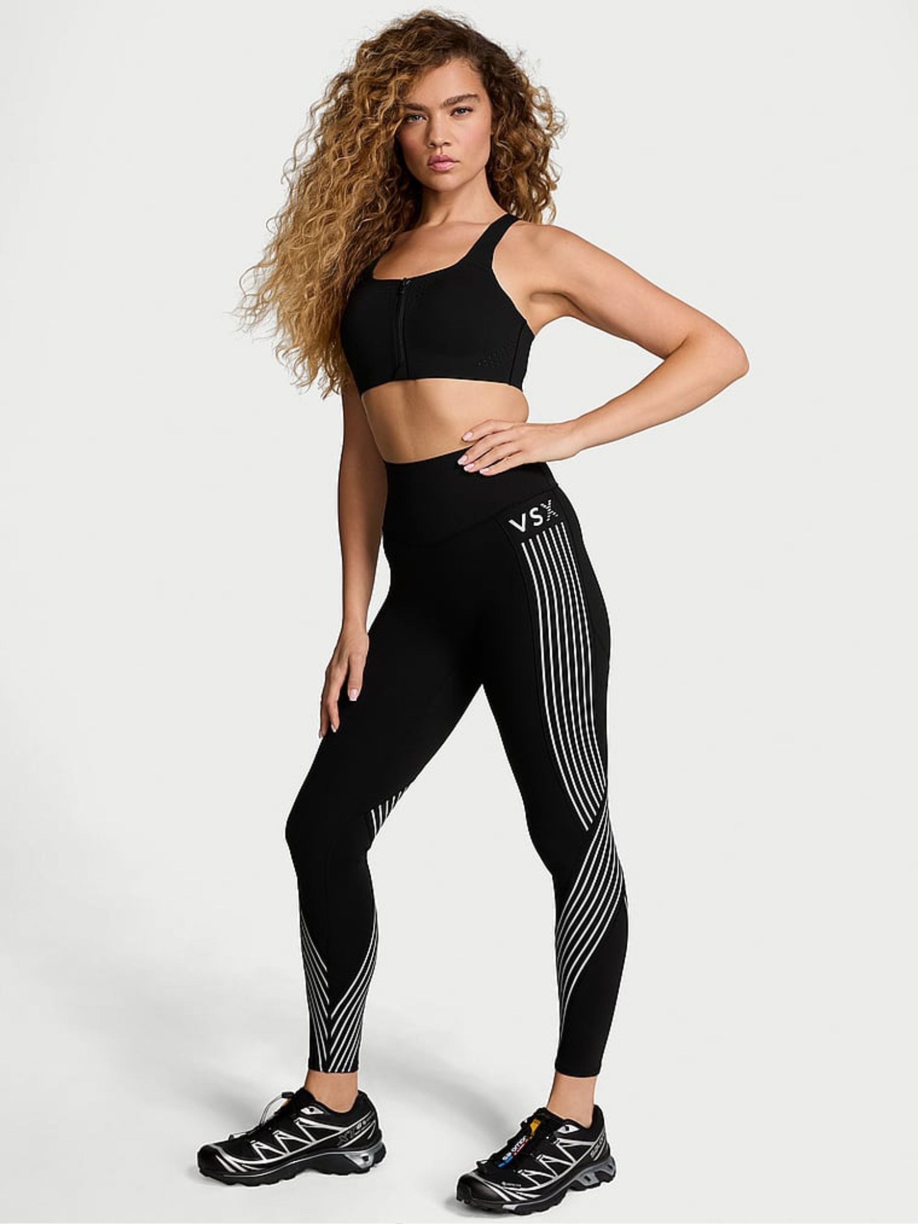 Black Reflective Leggings - Image 1 of 3