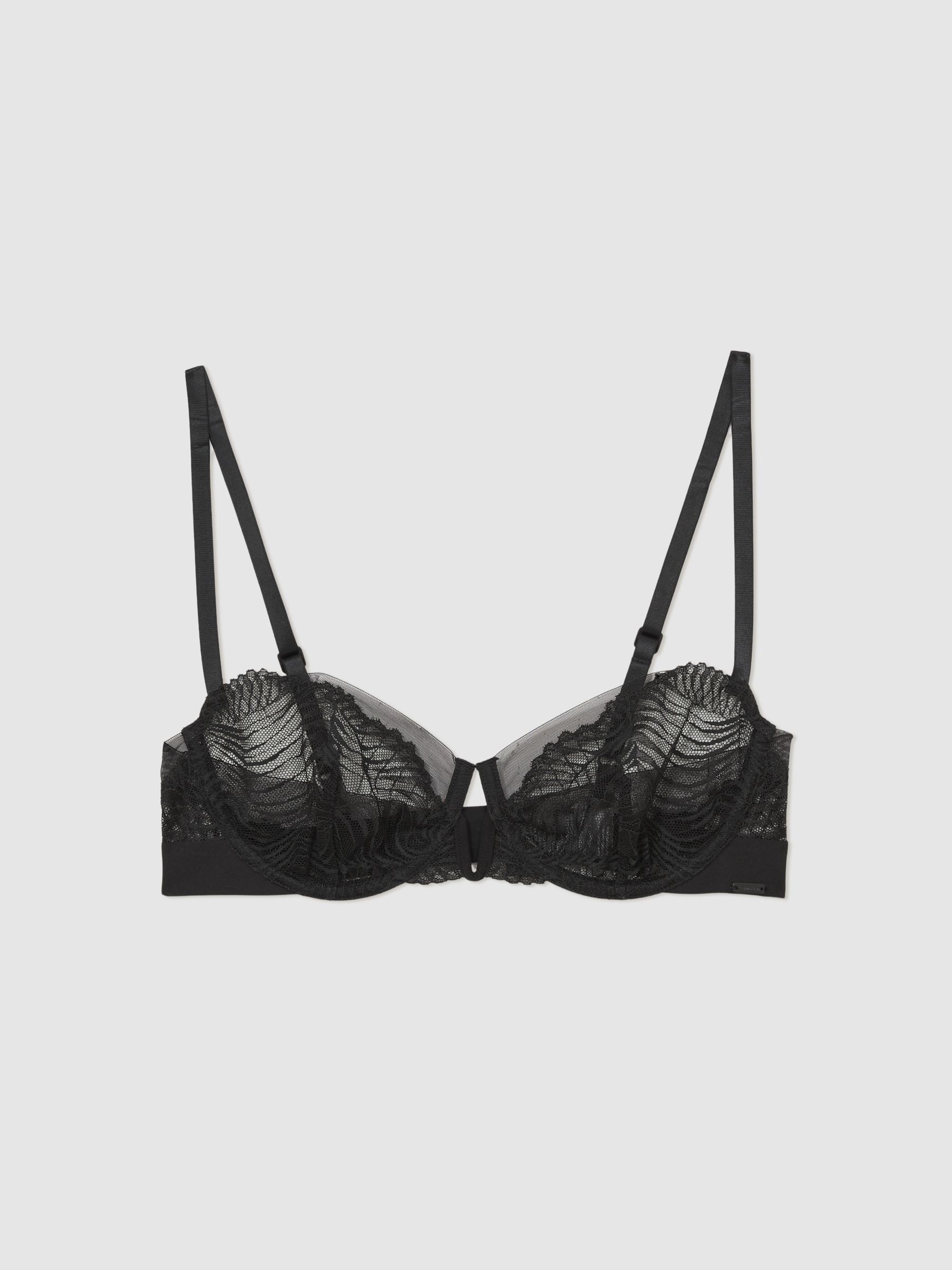 Lace Unlined Balconette Bra in Black - Image 1 of 2
