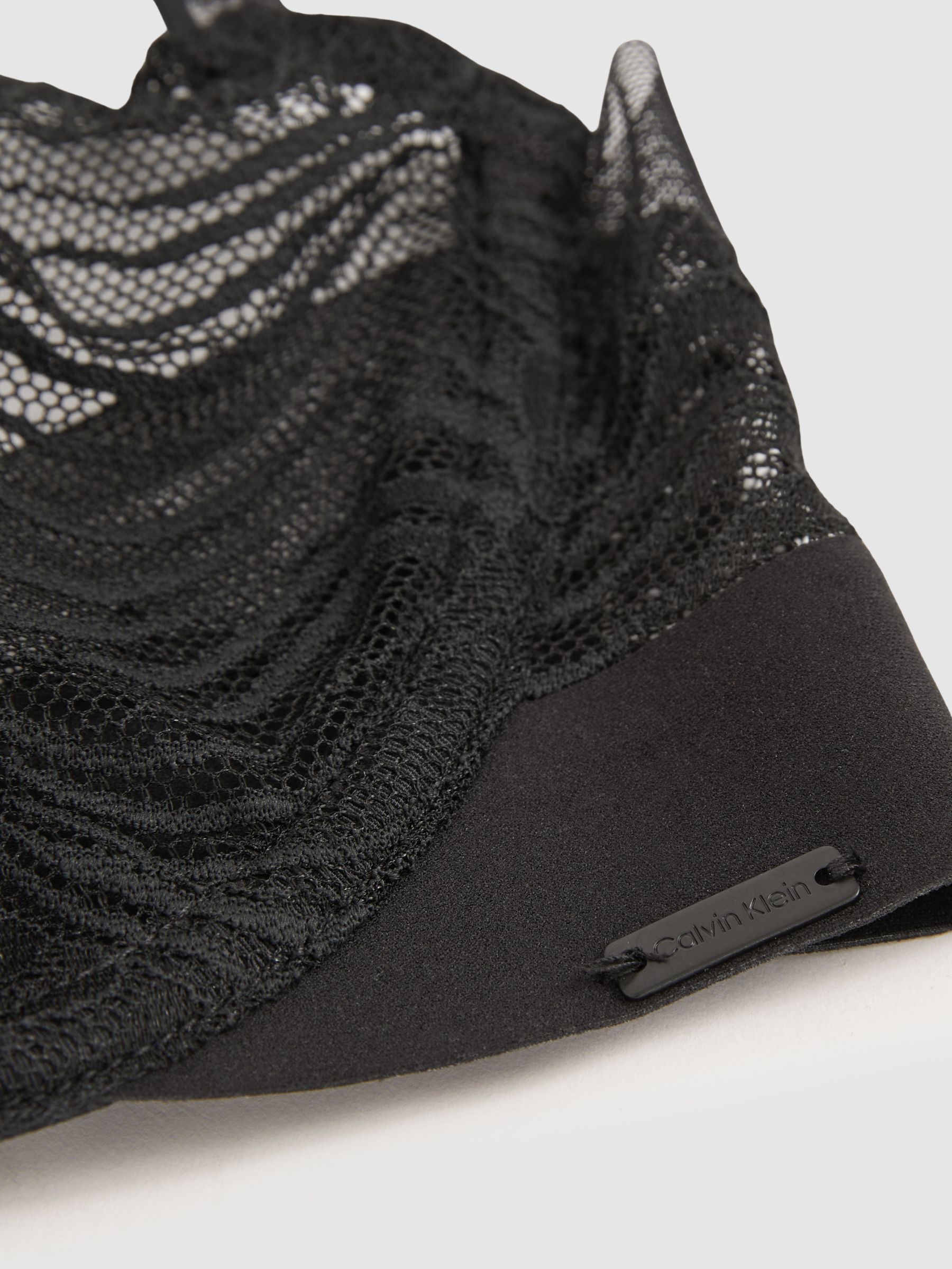 Lace Unlined Balconette Bra in Black - Image 2 of 2