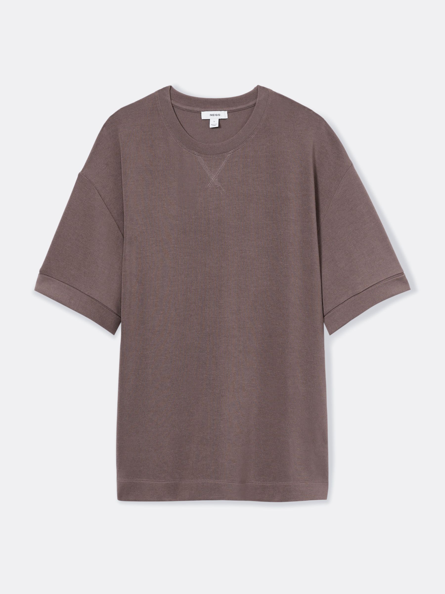 Thermal Jersey Relaxed T-Shirt in Dark Mink - Image 2 of 6