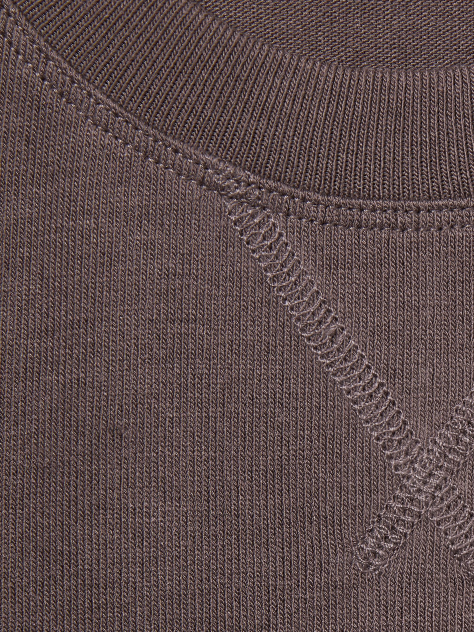Thermal Jersey Relaxed T-Shirt in Dark Mink - Image 6 of 6