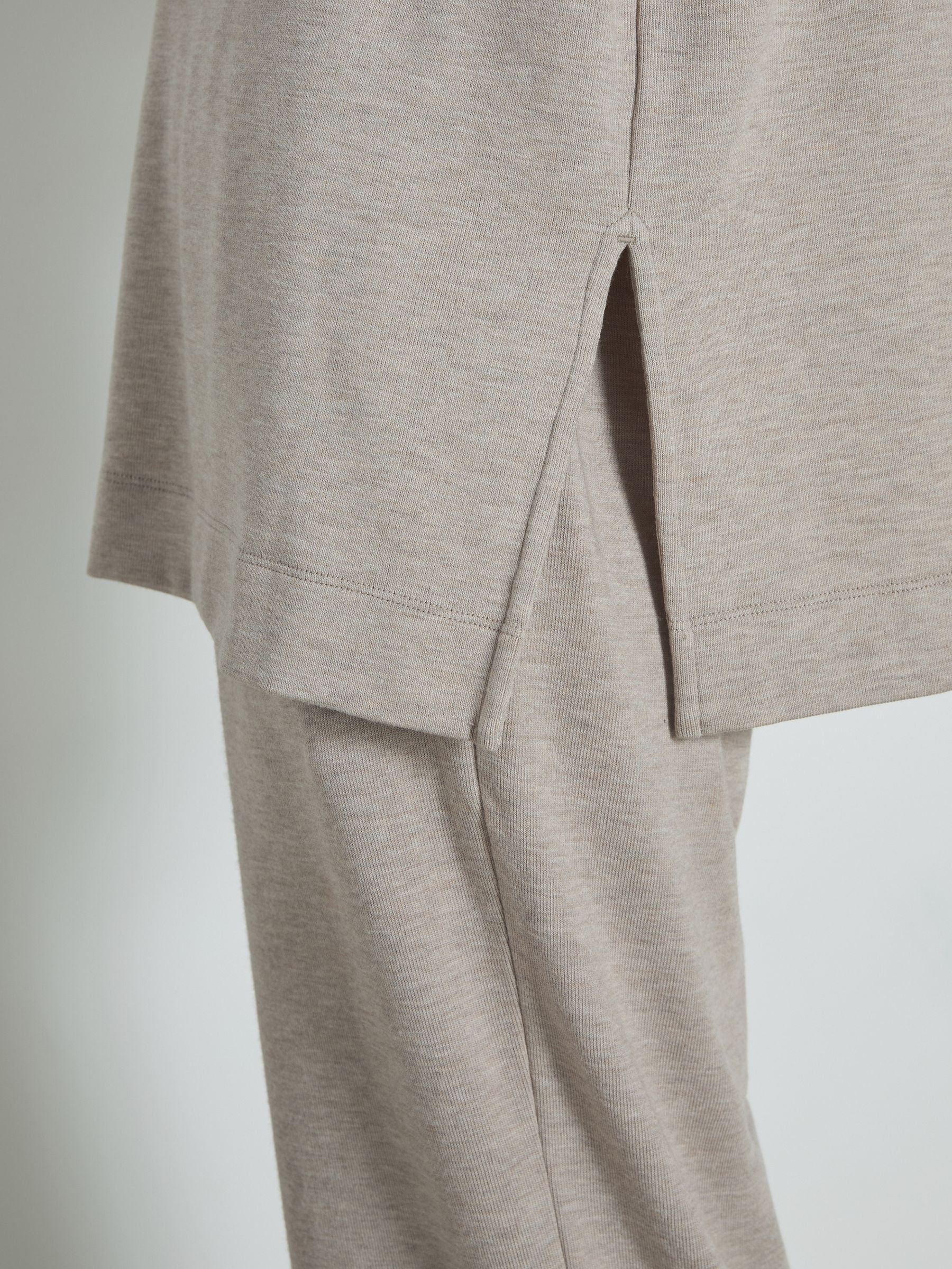 Thermal Jersey Relaxed T-Shirt in Fawn - Image 5 of 6