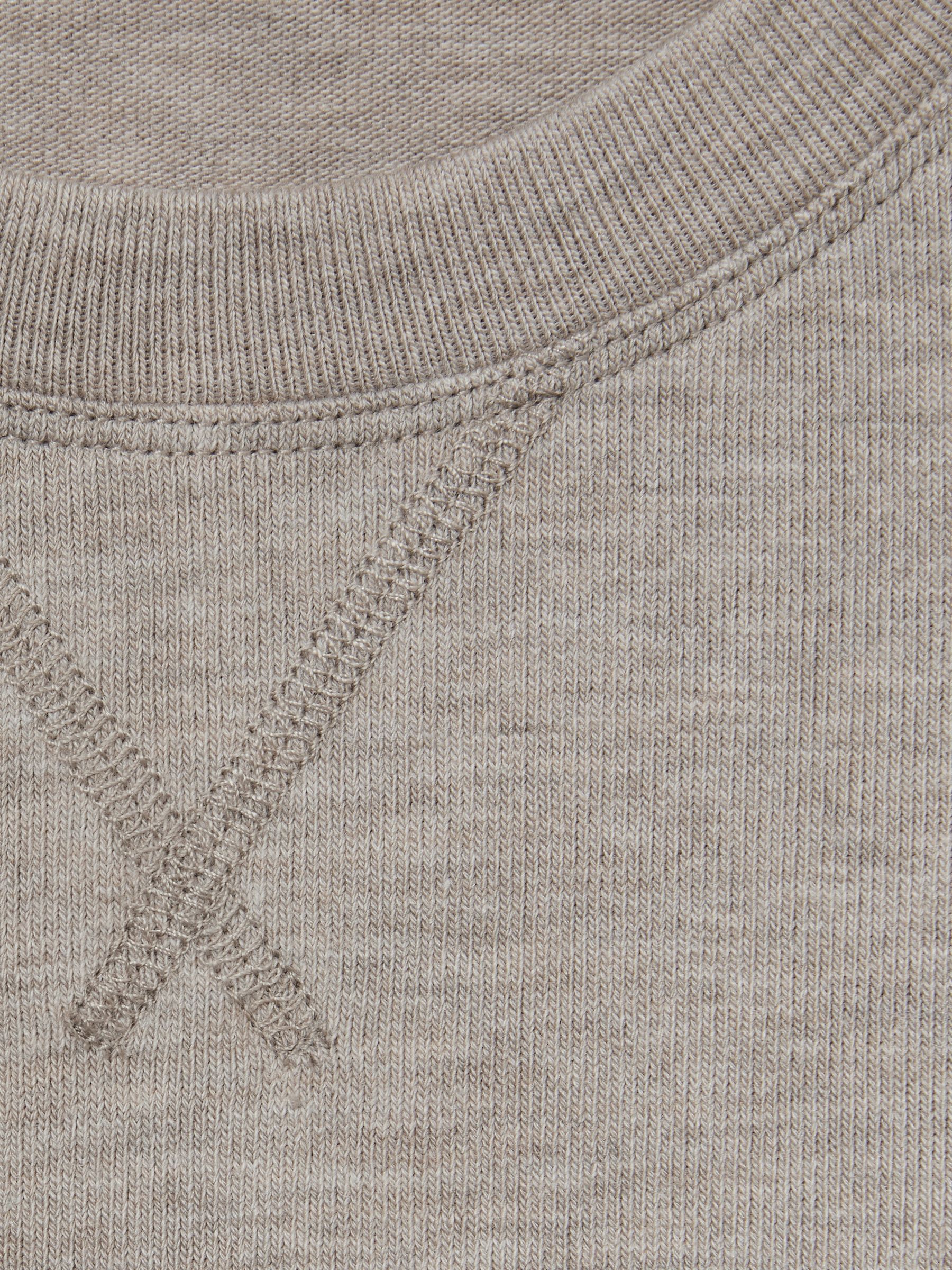 Thermal Jersey Relaxed T-Shirt in Fawn - Image 6 of 6