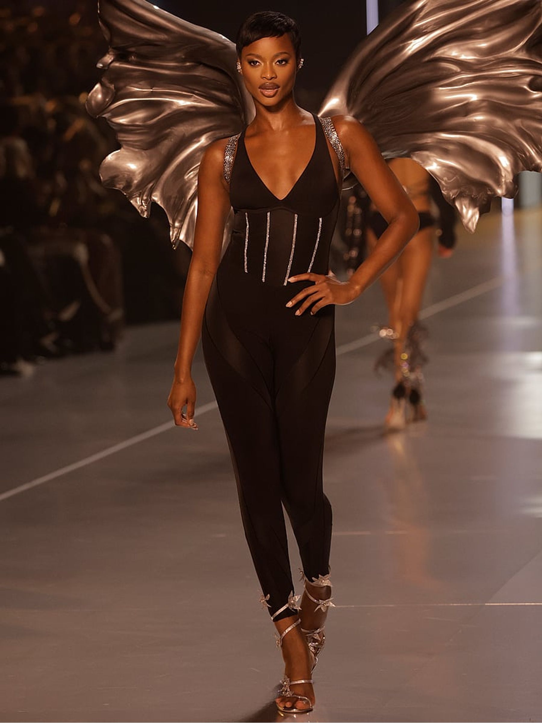 Black Corset Jumpsuit - Image 4 of 5