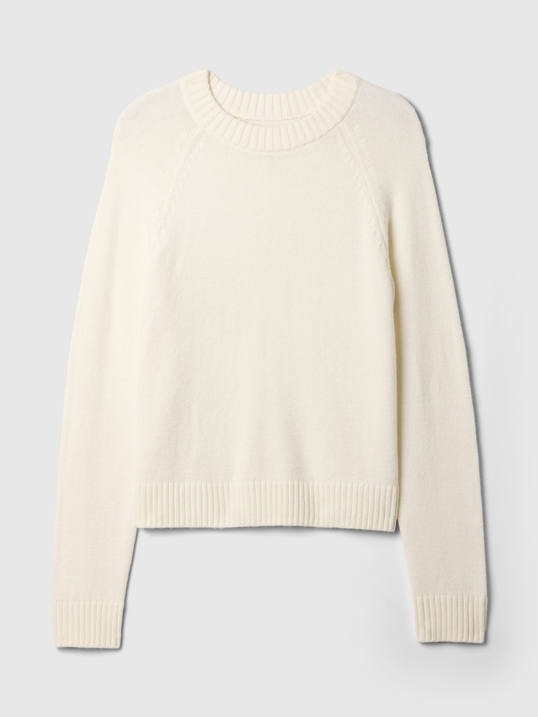 Cream CashSoft Textured Crew Neck Jumper - Image 4 of 5