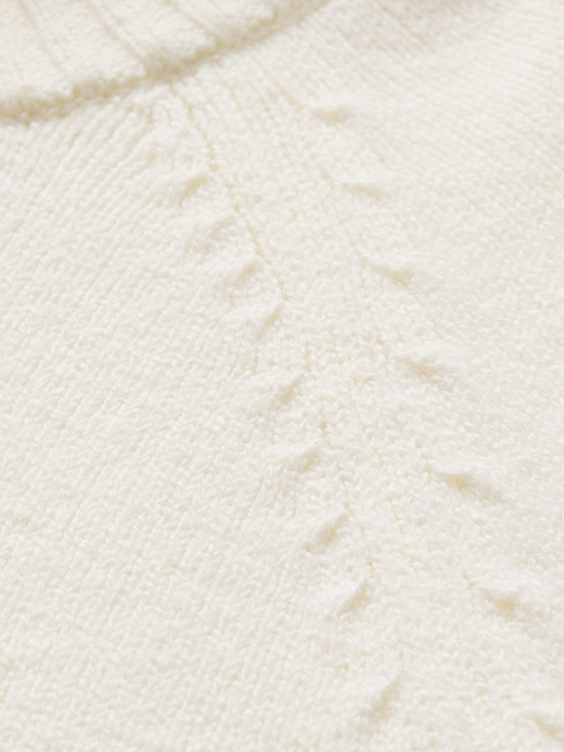 Cream CashSoft Textured Crew Neck Jumper - Image 5 of 5