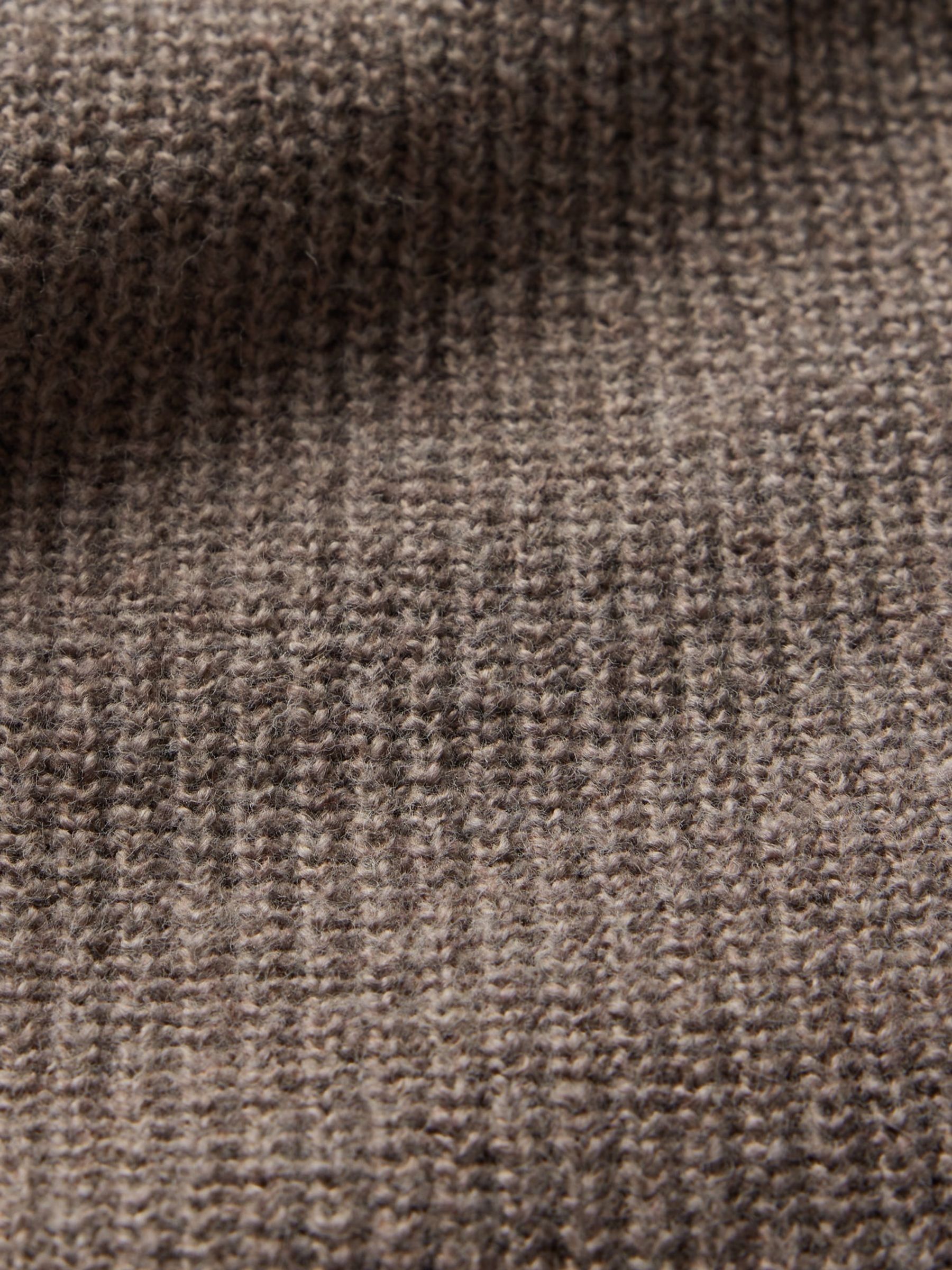 Light Brown CashSoft Rib Midi Polo Jumper Dress - Image 5 of 5