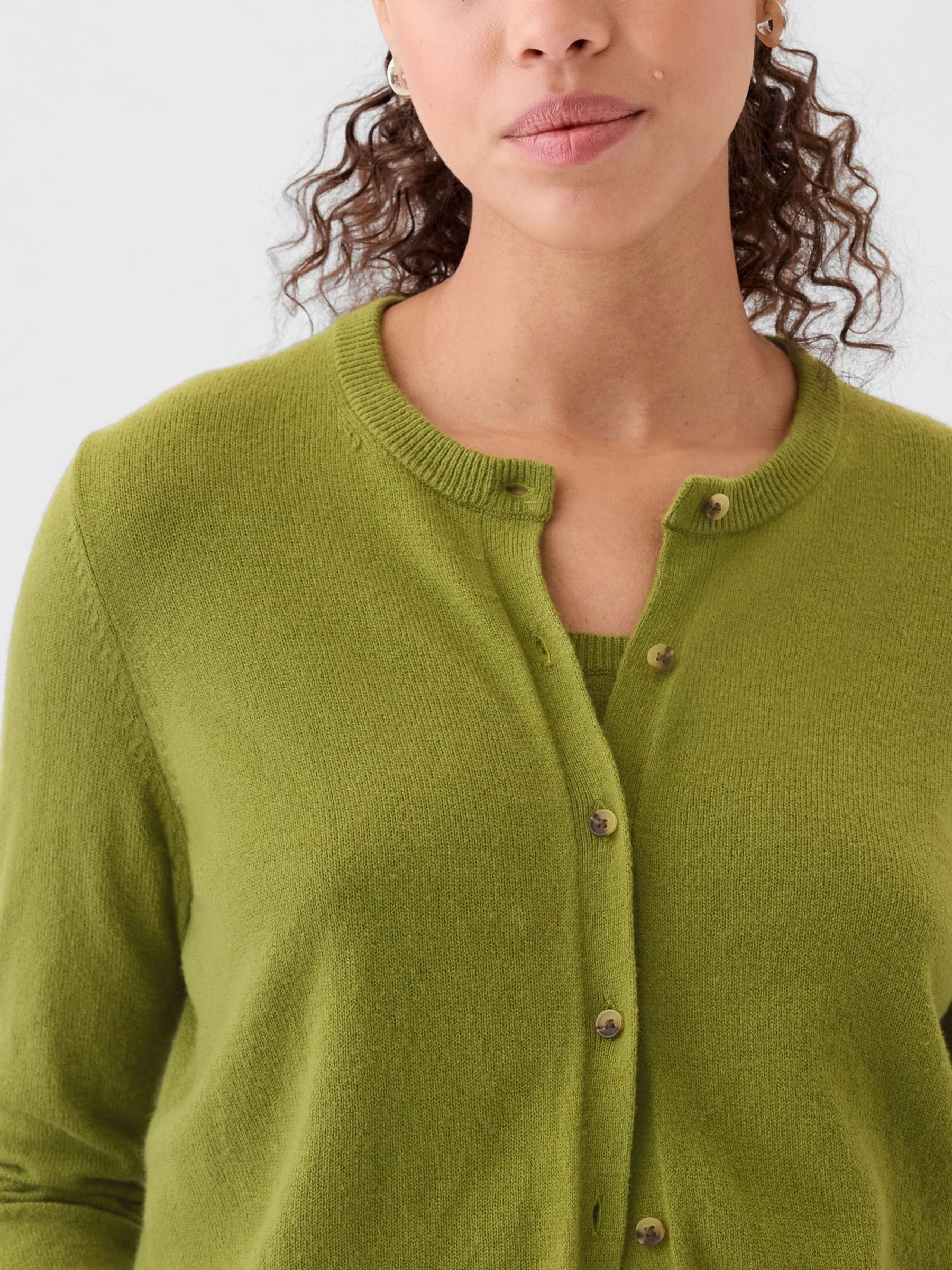 Green CashSoft Cardigan - Image 4 of 5