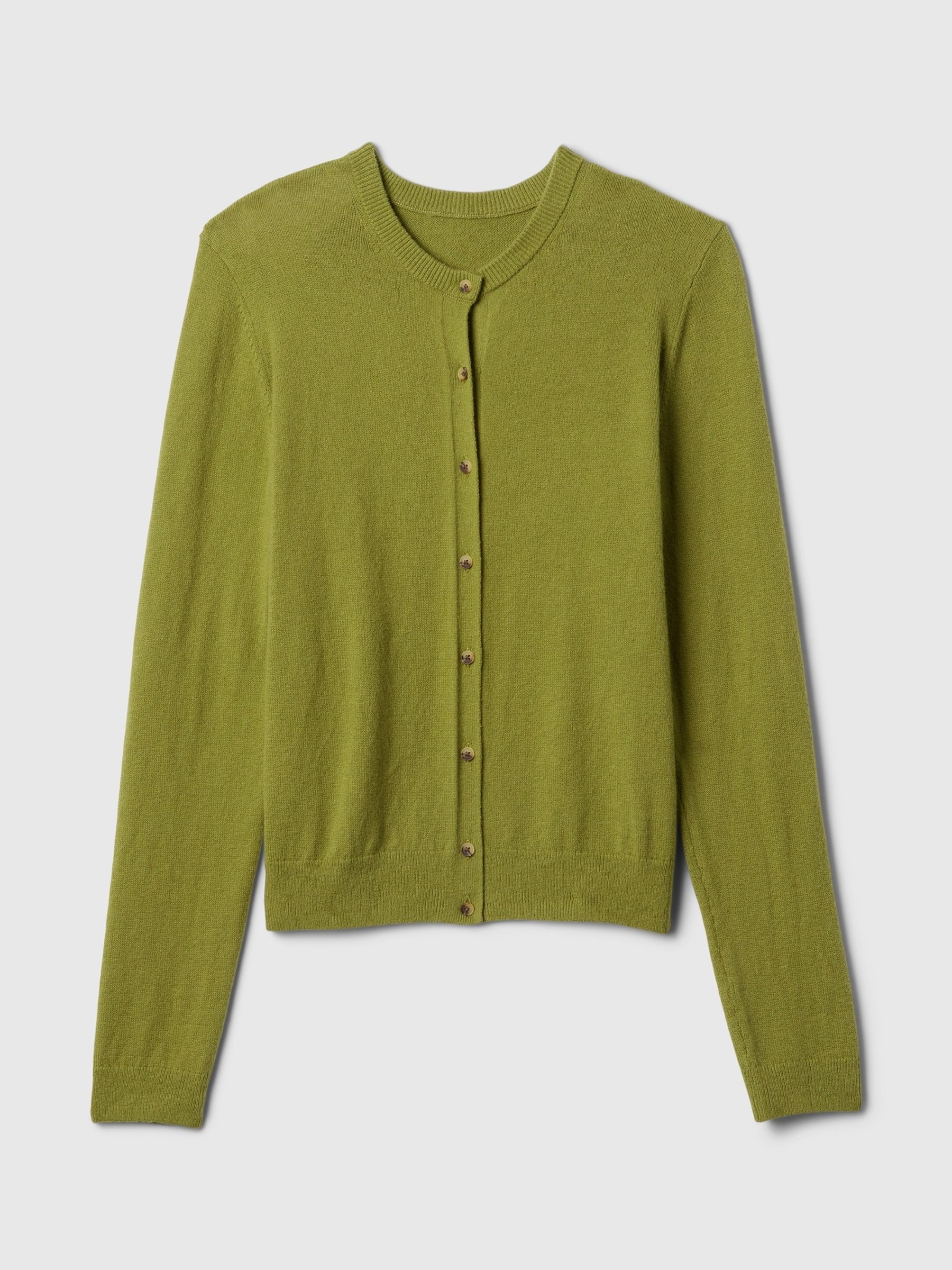Green CashSoft Cardigan - Image 5 of 5