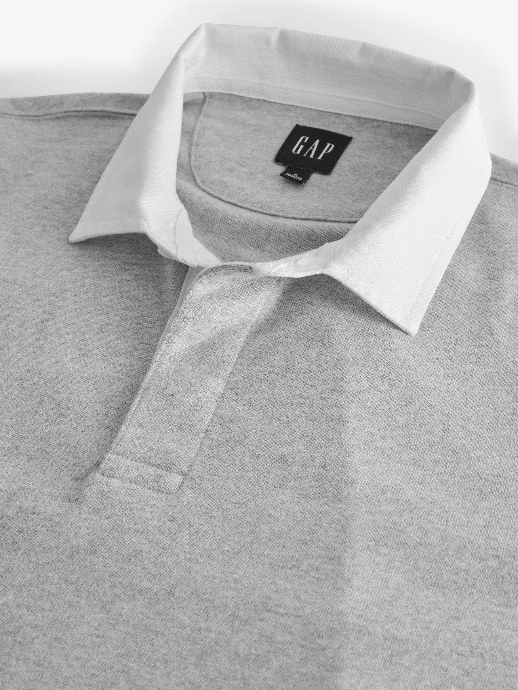 Grey Rugby Polo Shirt - Image 3 of 4