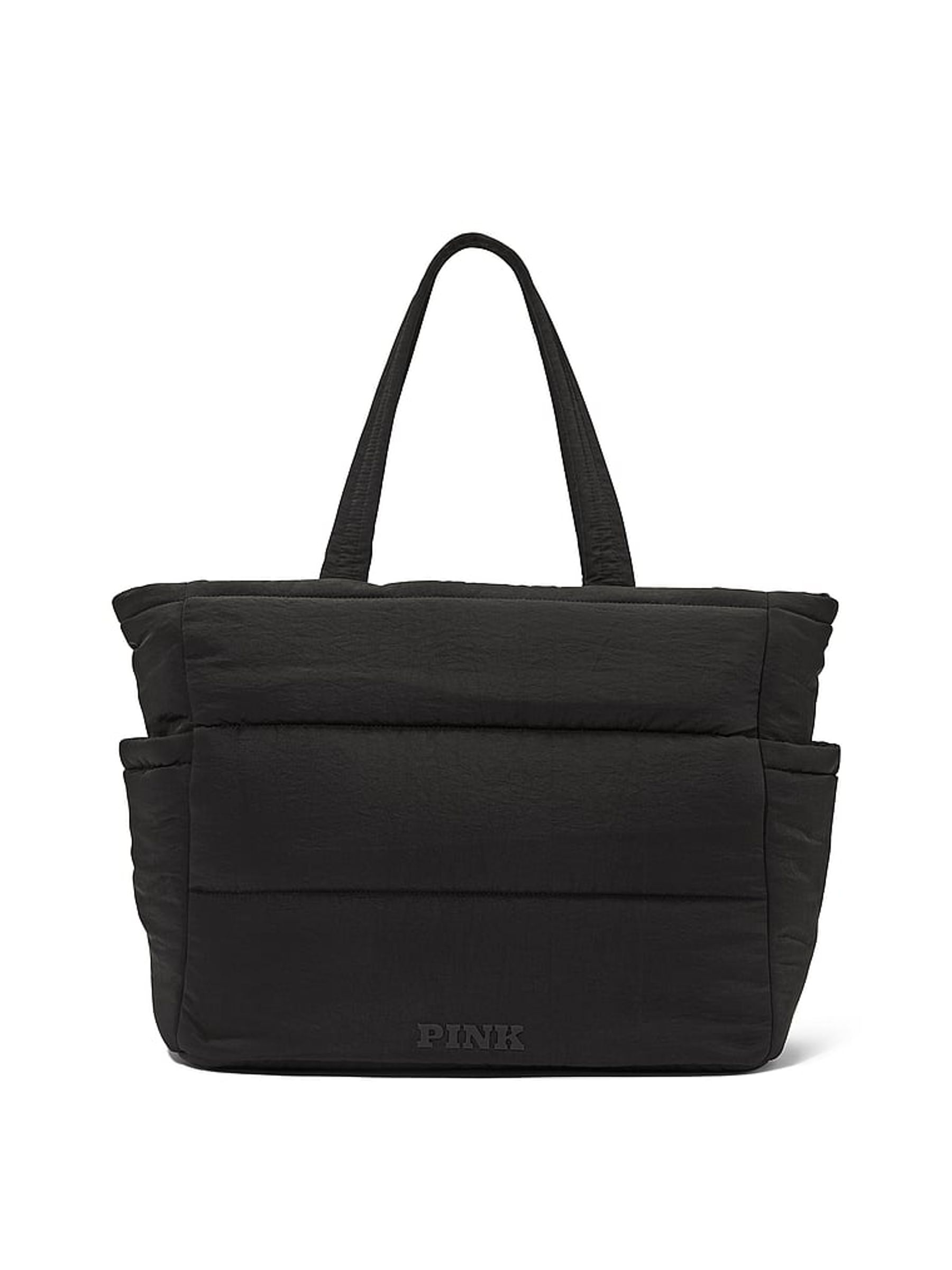 Black Puffer Tote Bag - Image 1 of 4