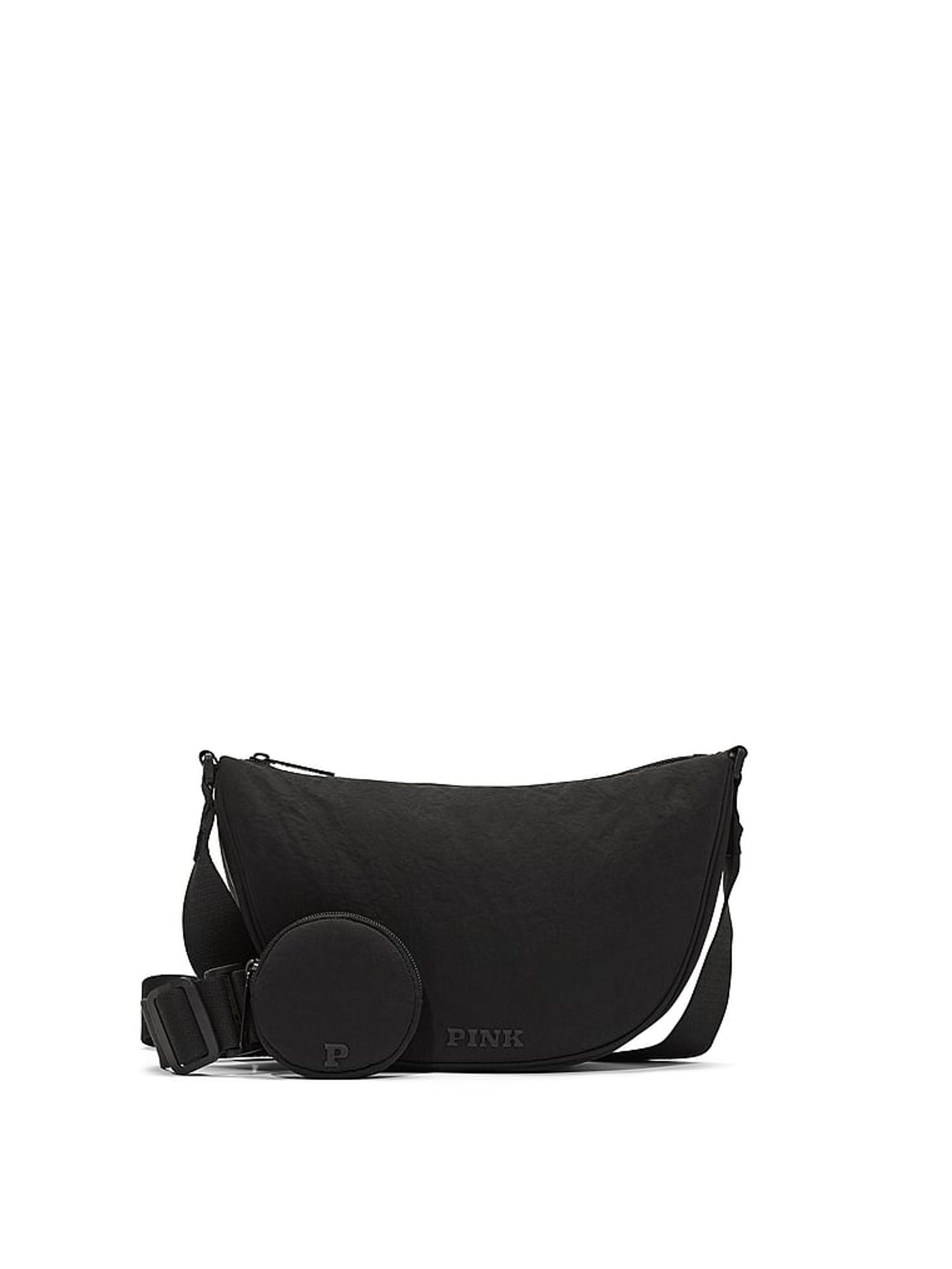 Black Crescent Crossbody Bag - Image 1 of 4
