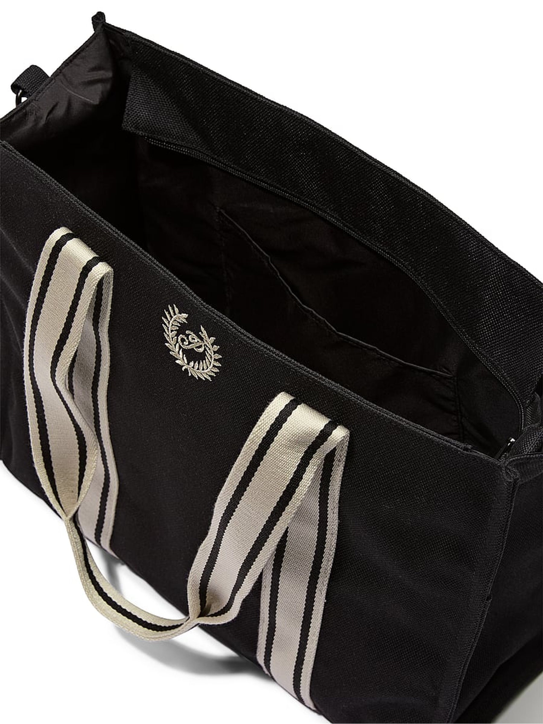 Black Large Canvas Tote Bag - Image 3 of 3
