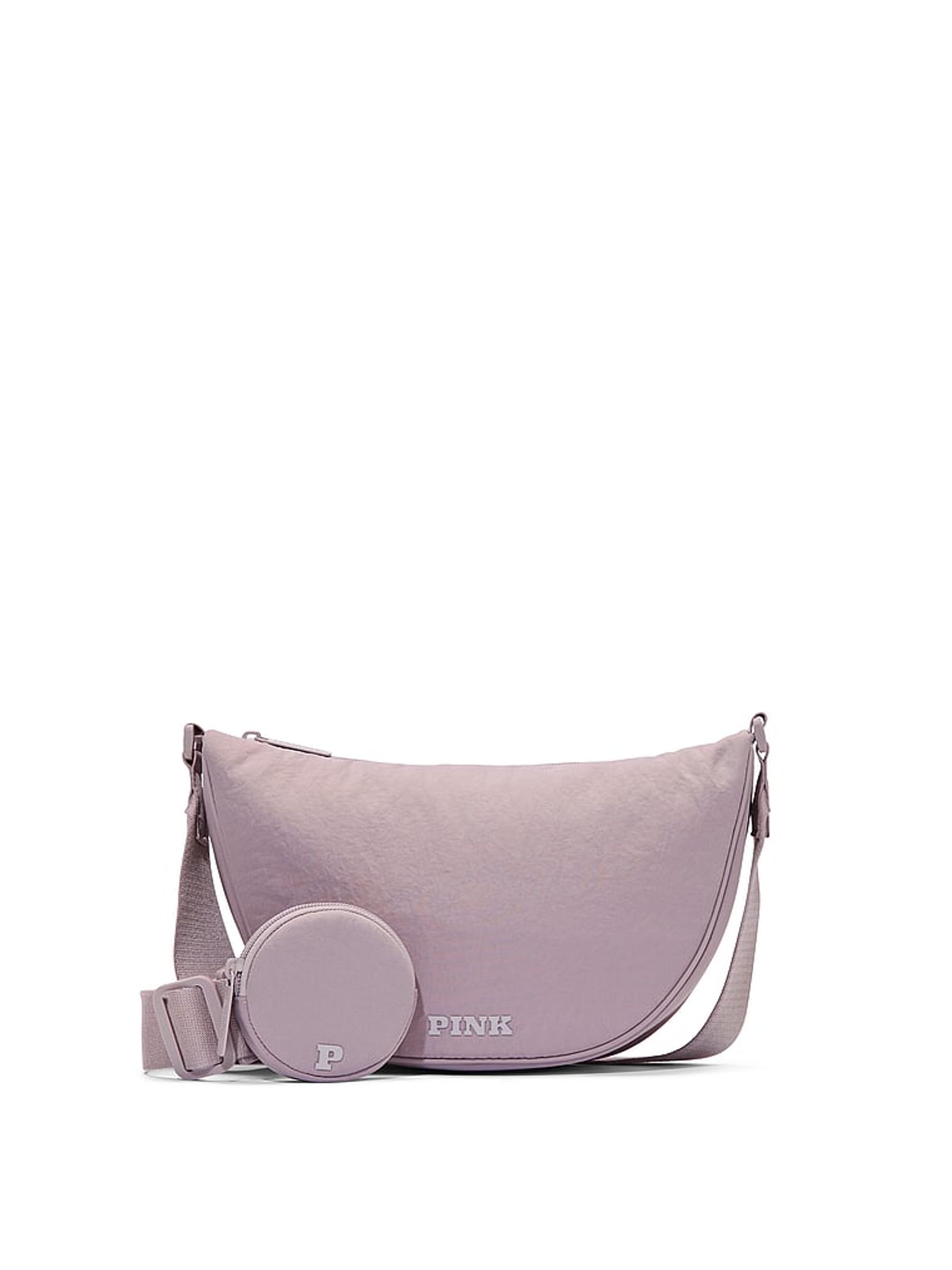 Dusty Purple Crescent Crossbody Bag - Image 1 of 4