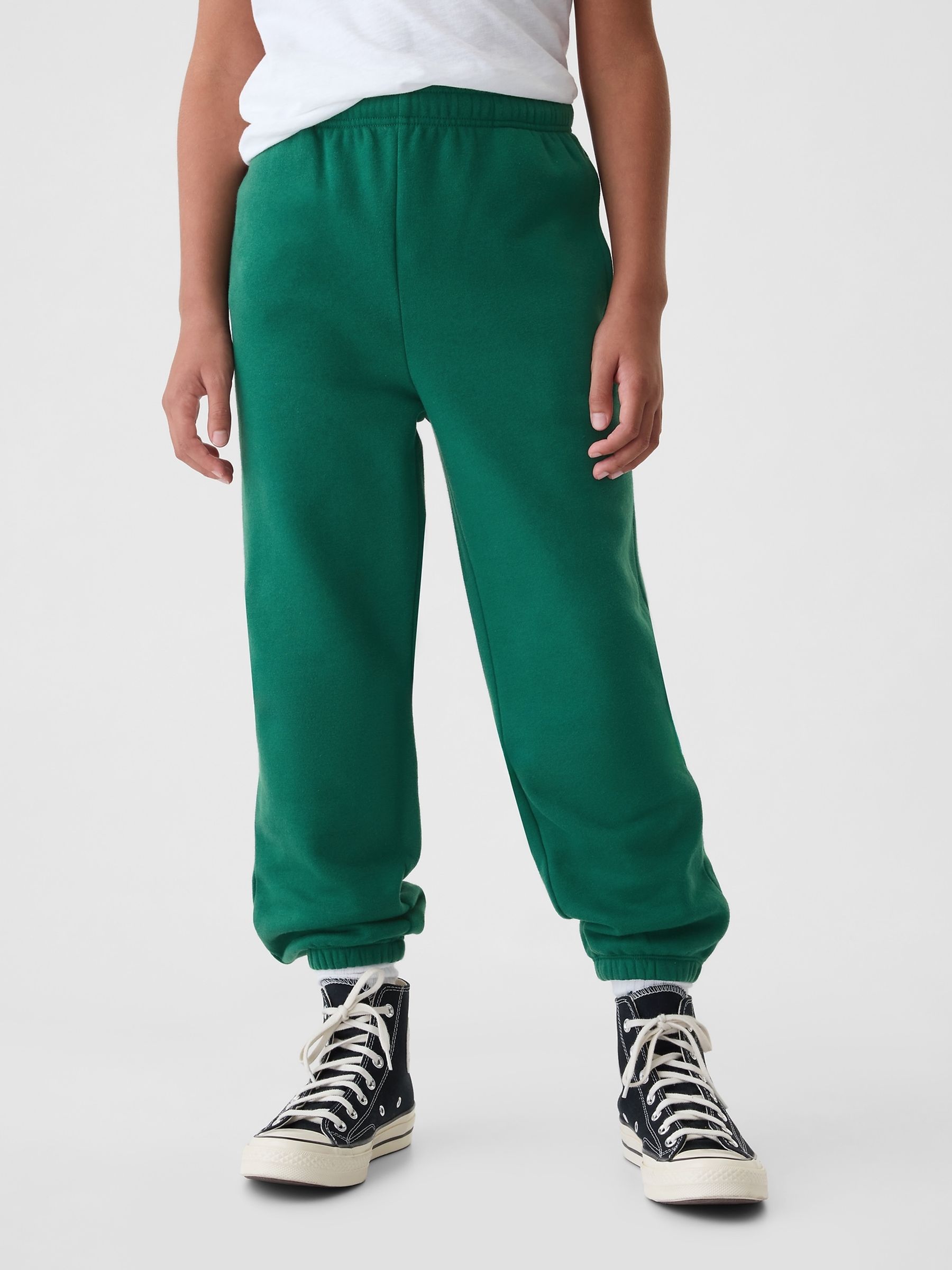 Green Vintage Soft Fleece-Lined Joggers (4-13yrs) - Image 3 of 5