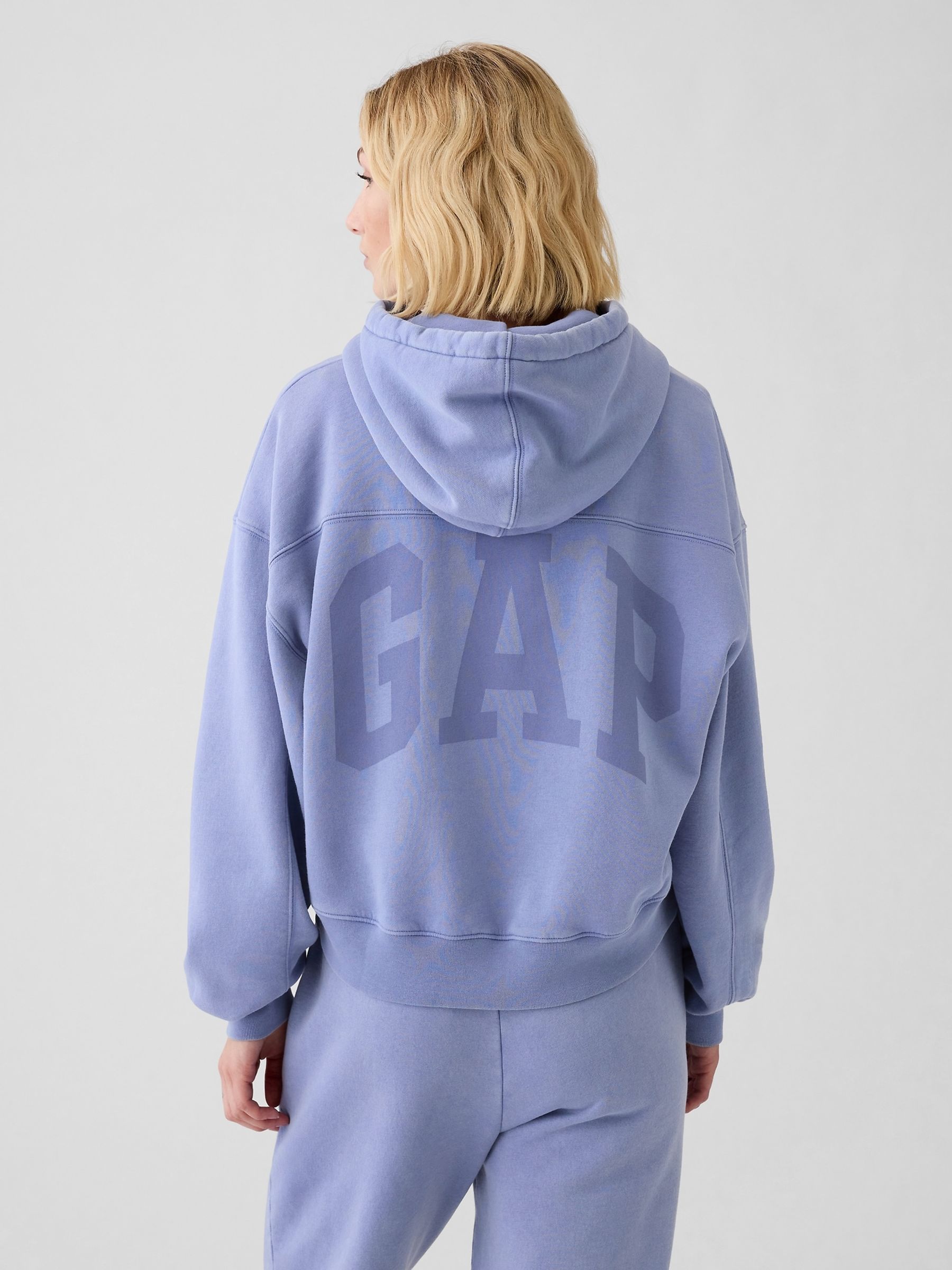 Blue Vintage Logo Soft Hoodie - Image 2 of 5