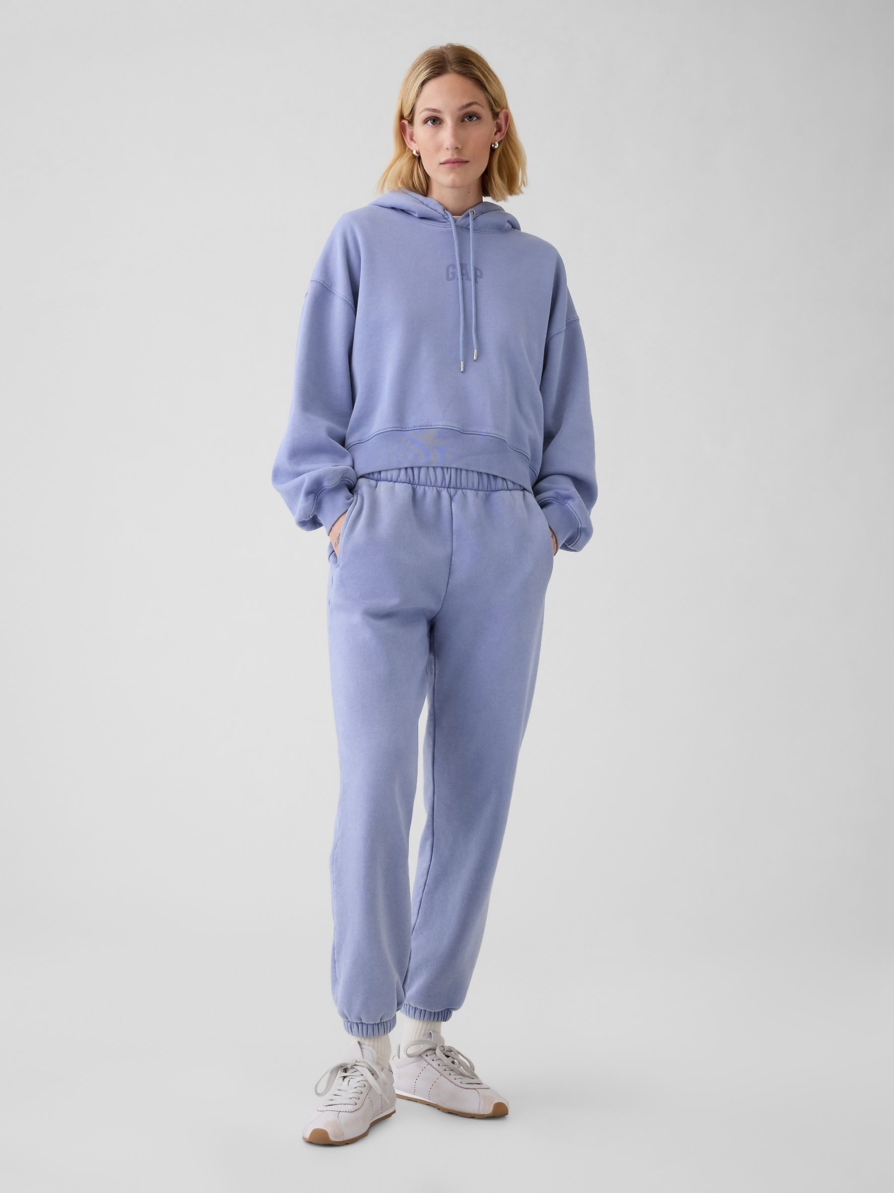 Blue Vintage Logo Soft Hoodie - Image 3 of 5