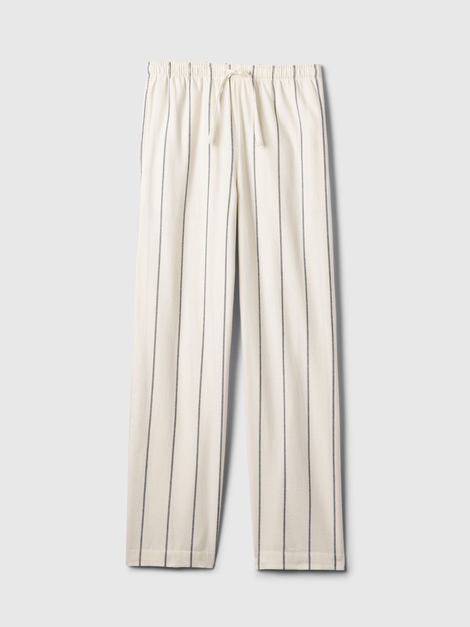 Cream 100% Cotton Pinstripe Pyjama Bottoms - Image 4 of 5