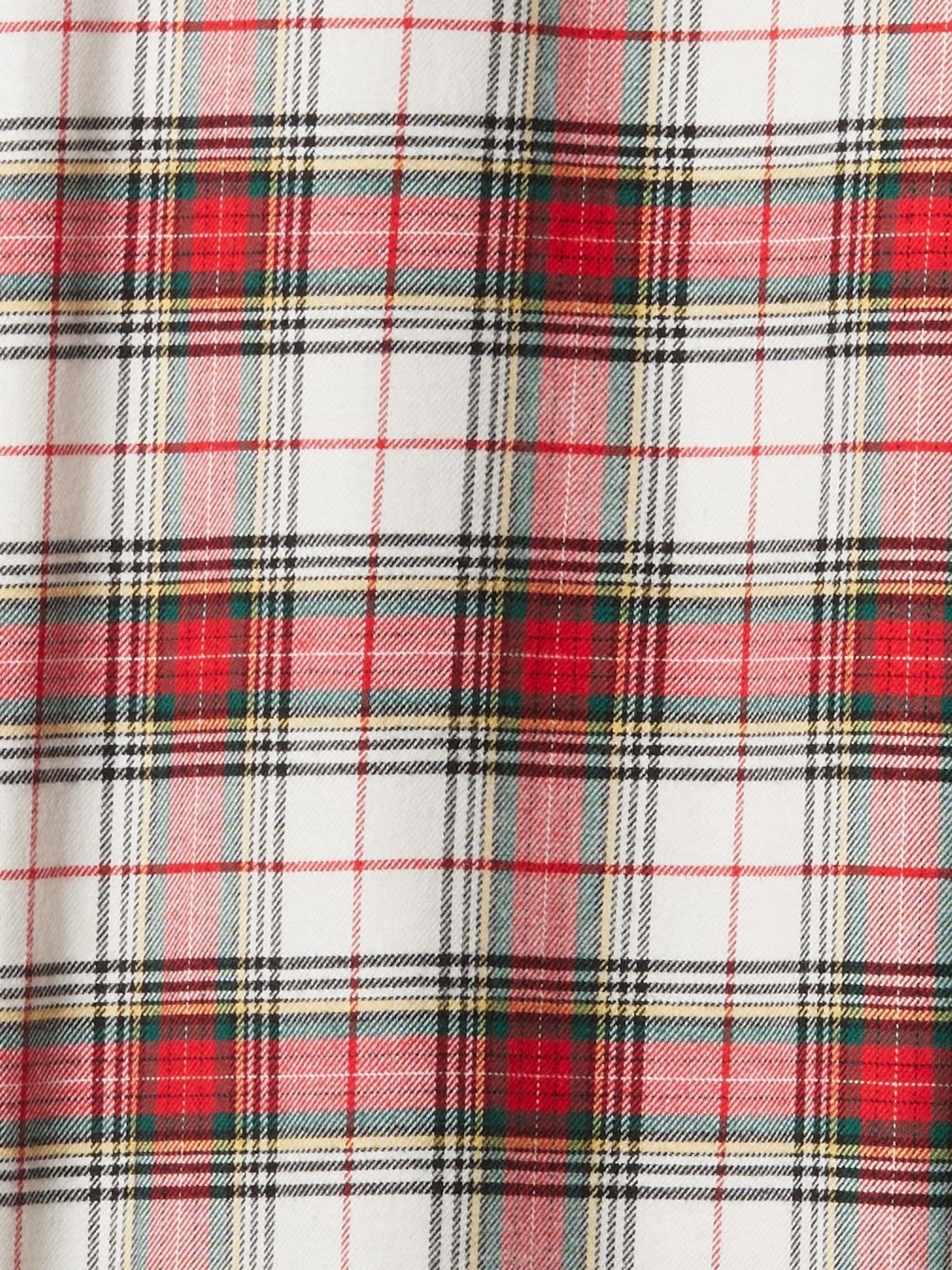 Red Matching Family Christmas 100% Cotton Relaxed Traditional Check Pyjama Bottoms - Image 5 of 5