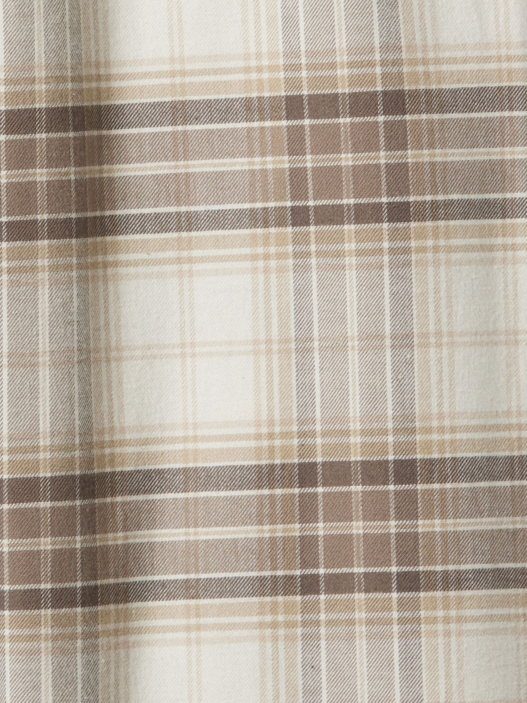 Cream Matching Family Christmas 100% Cotton Relaxed Traditional Check Pyjama Bottoms - Image 5 of 5
