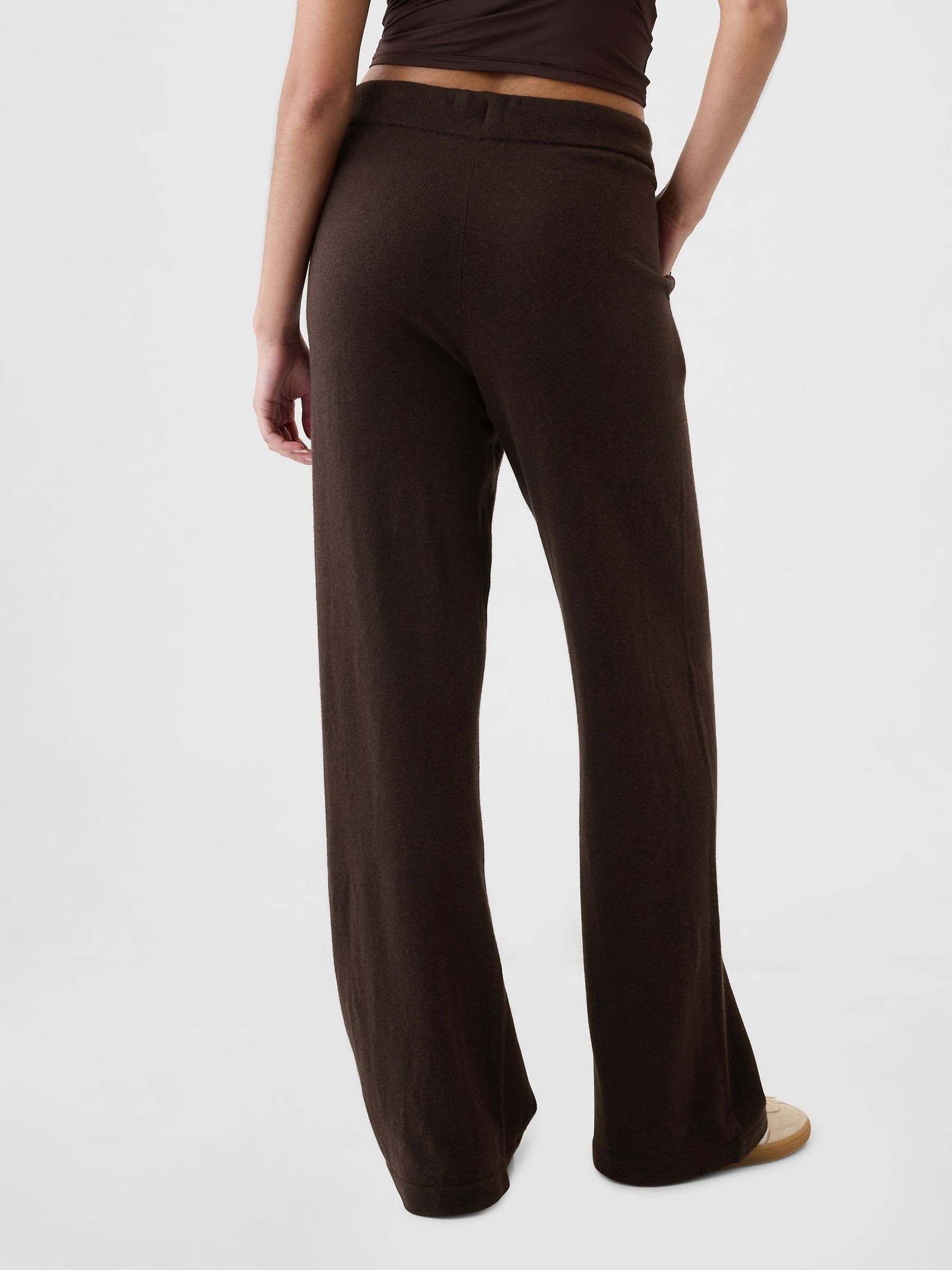 Brown CashSoft Knitted Trousers - Image 2 of 6