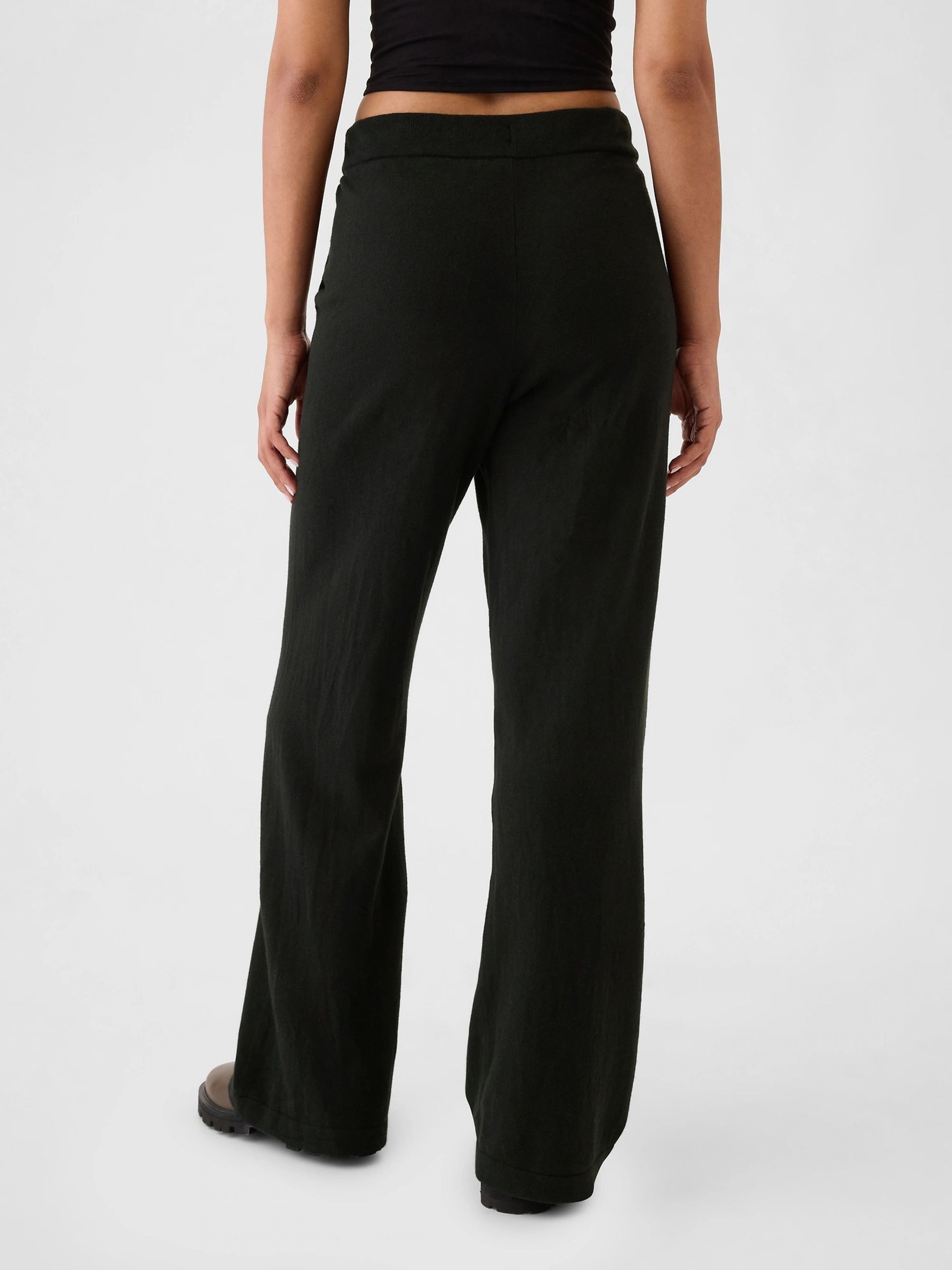 Black CashSoft Knitted Trousers - Image 3 of 6