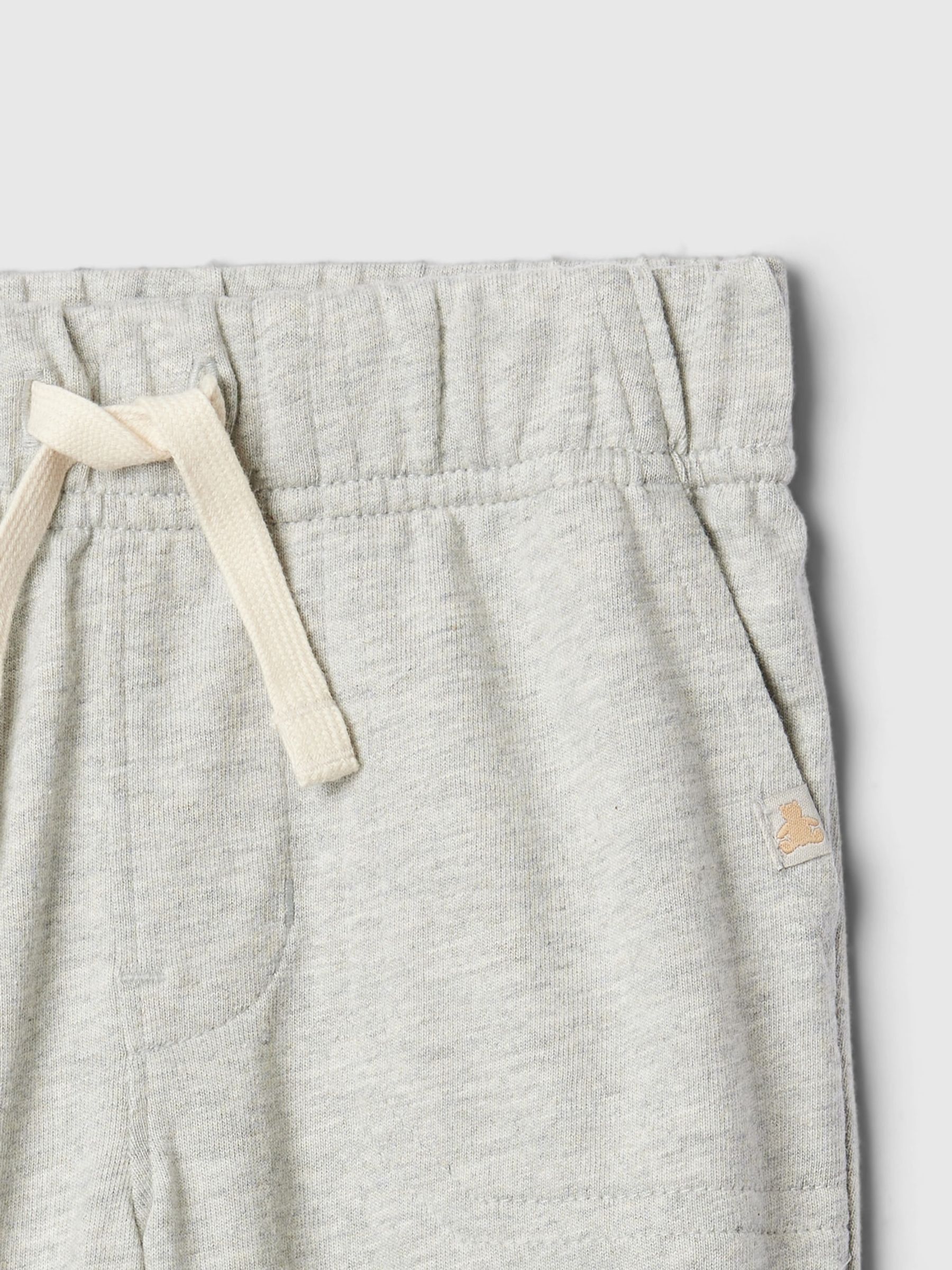 Grey 100% Cotton Pull On Joggers (6mths-5yrs) - Image 3 of 3