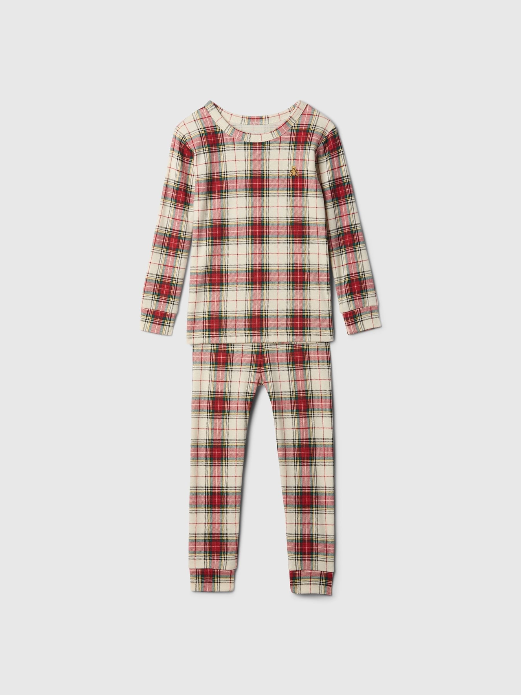 Red Family Toddler Christmas Traditional Check Pyjamas (12mths-5yrs) - Image 2 of 3