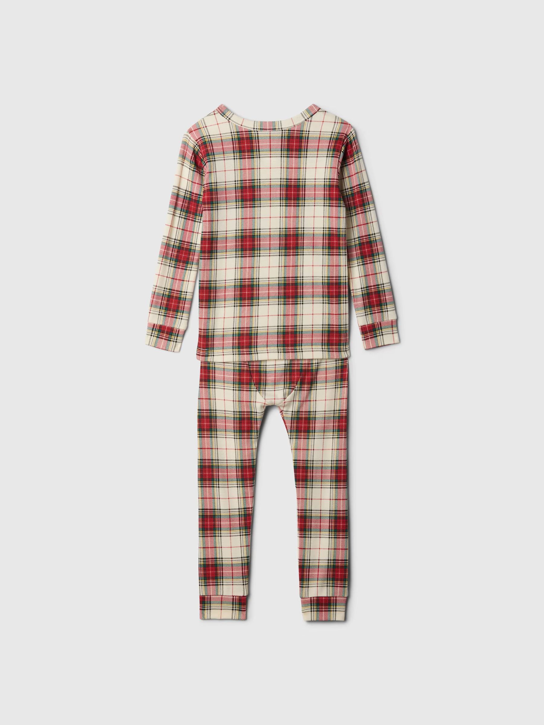 Red Family Toddler Christmas Traditional Check Pyjamas (12mths-5yrs) - Image 3 of 3