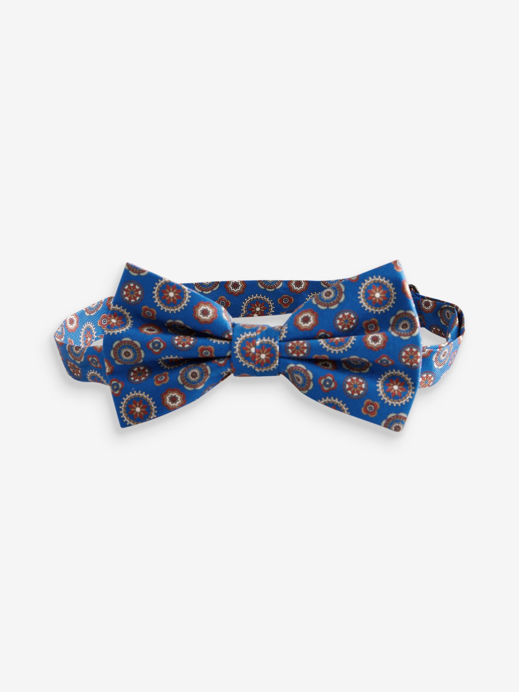 Blue Medallion 100% Silk Bow Tie - Image 2 of 4