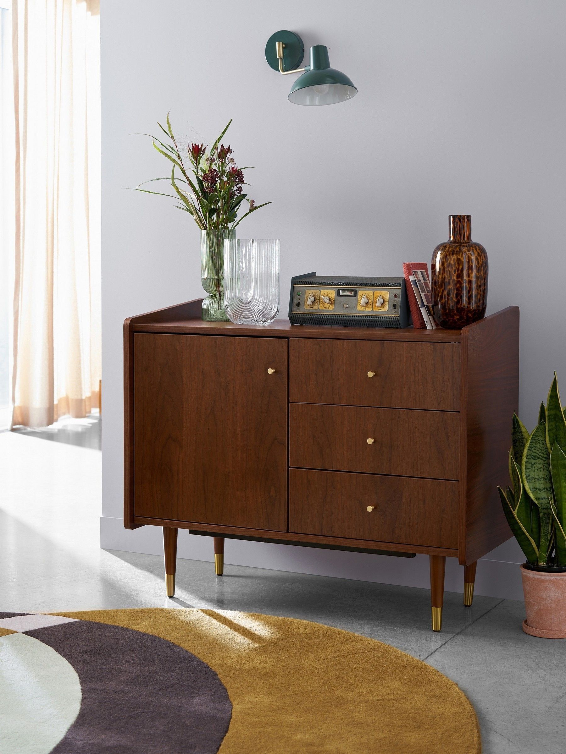 La Redoute Intérieurs Walnut Ronda Vintage Sideboard - Image 1 of 7