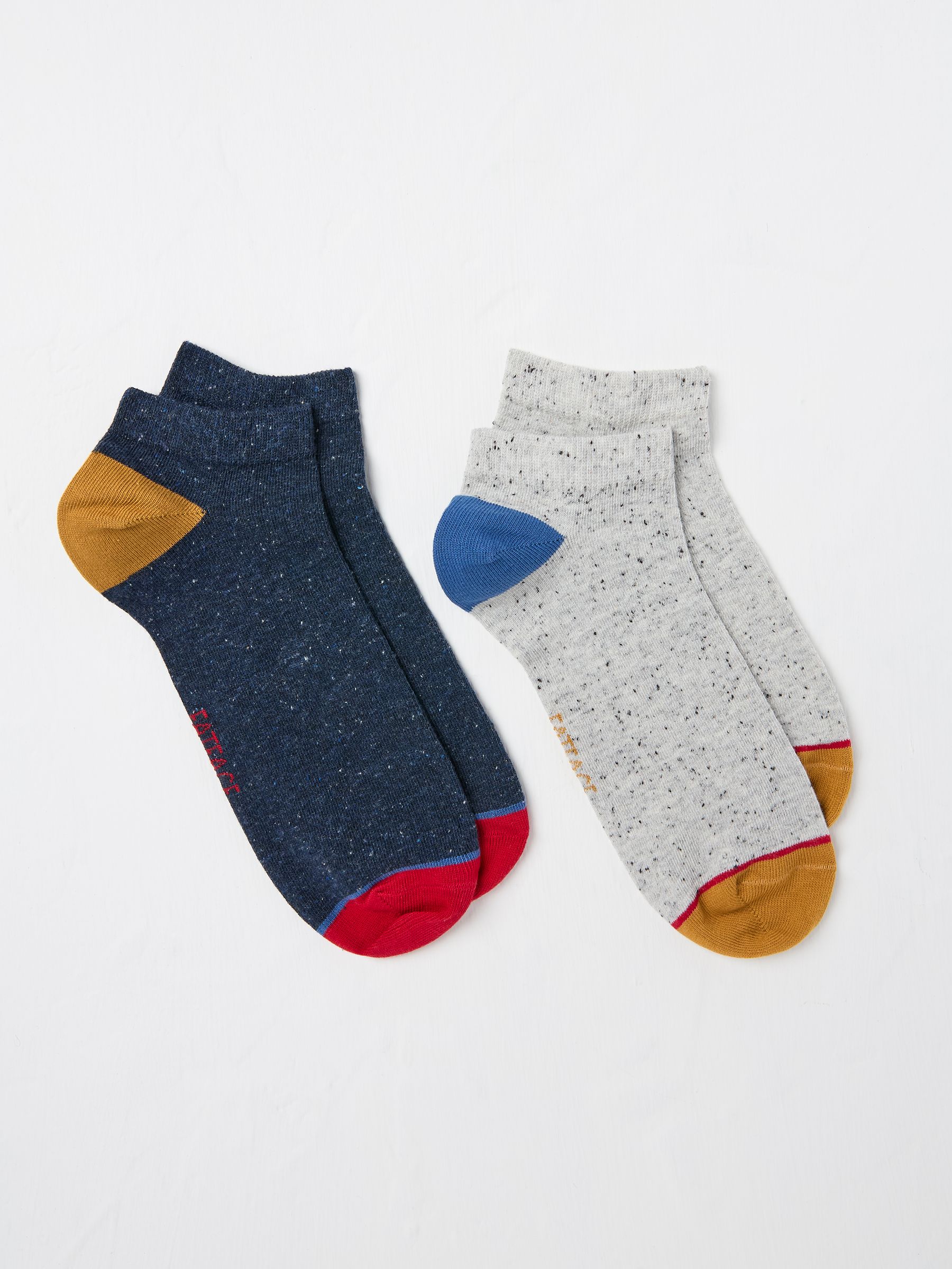 Multicolour 2 Pairs of Trainer Socks - Image 1 of 2