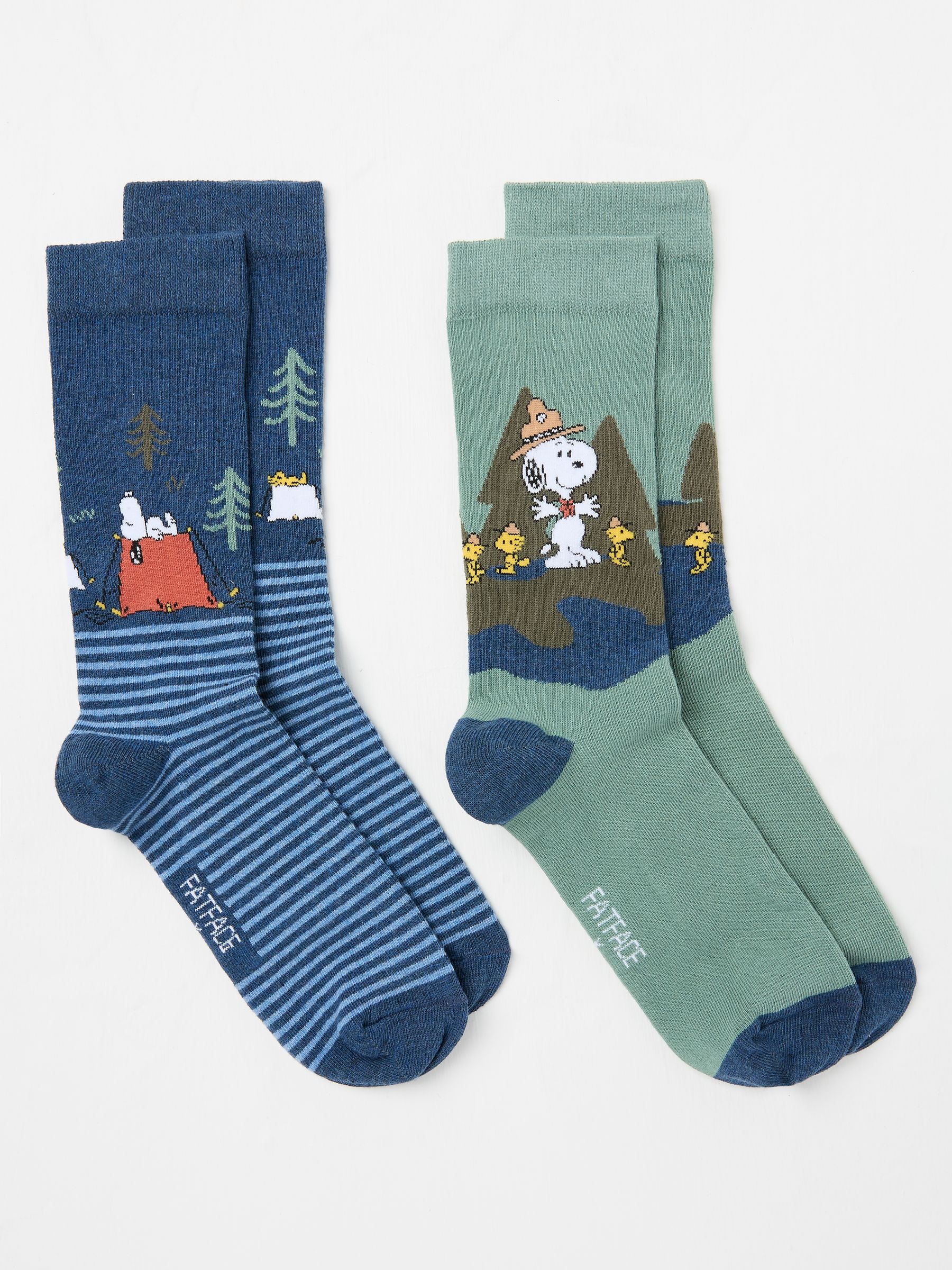 Multi 2 Pairs of Snoopy Socks - Image 1 of 2