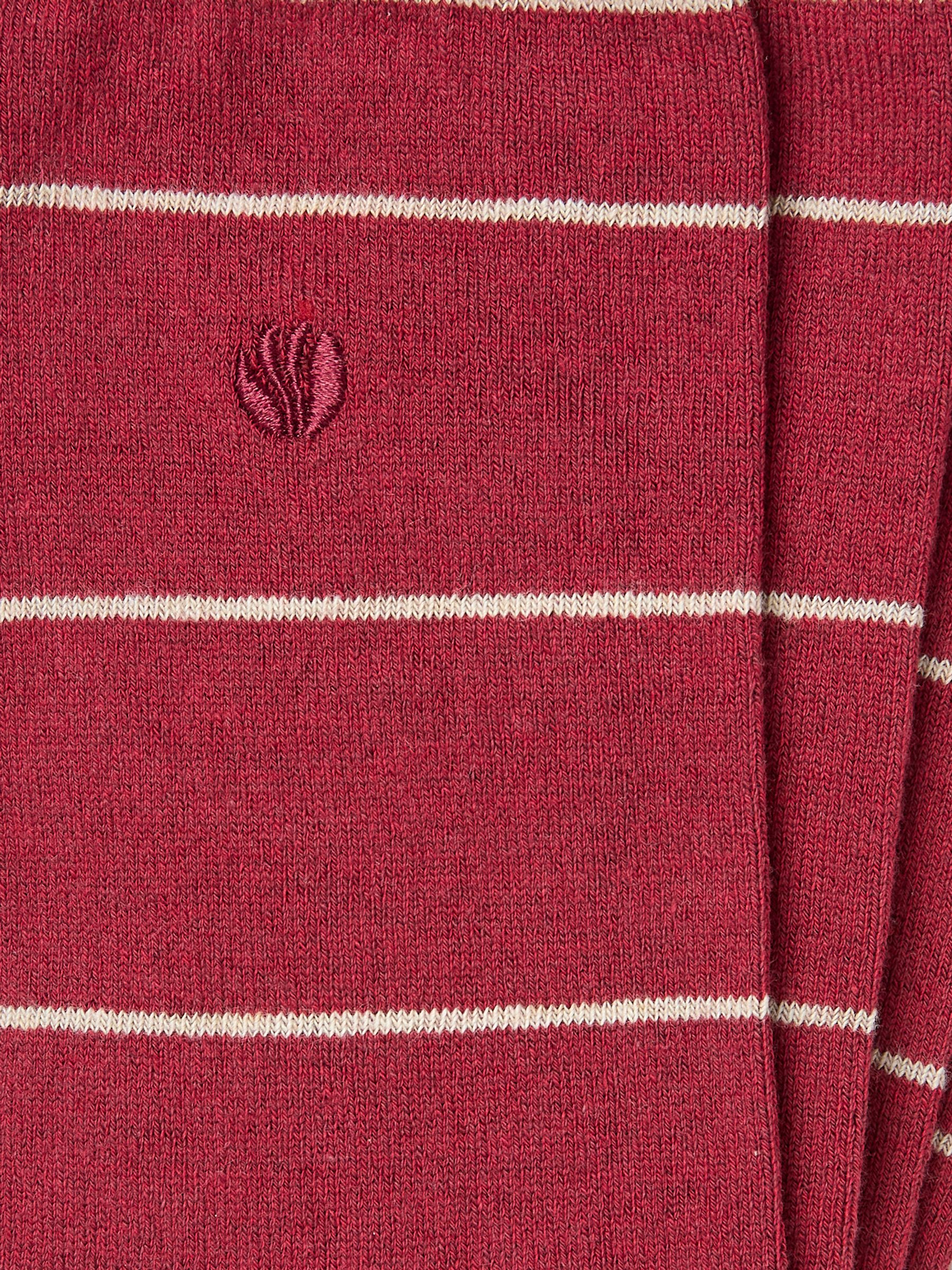 Red Men's Striped Socks - Image 2 of 2