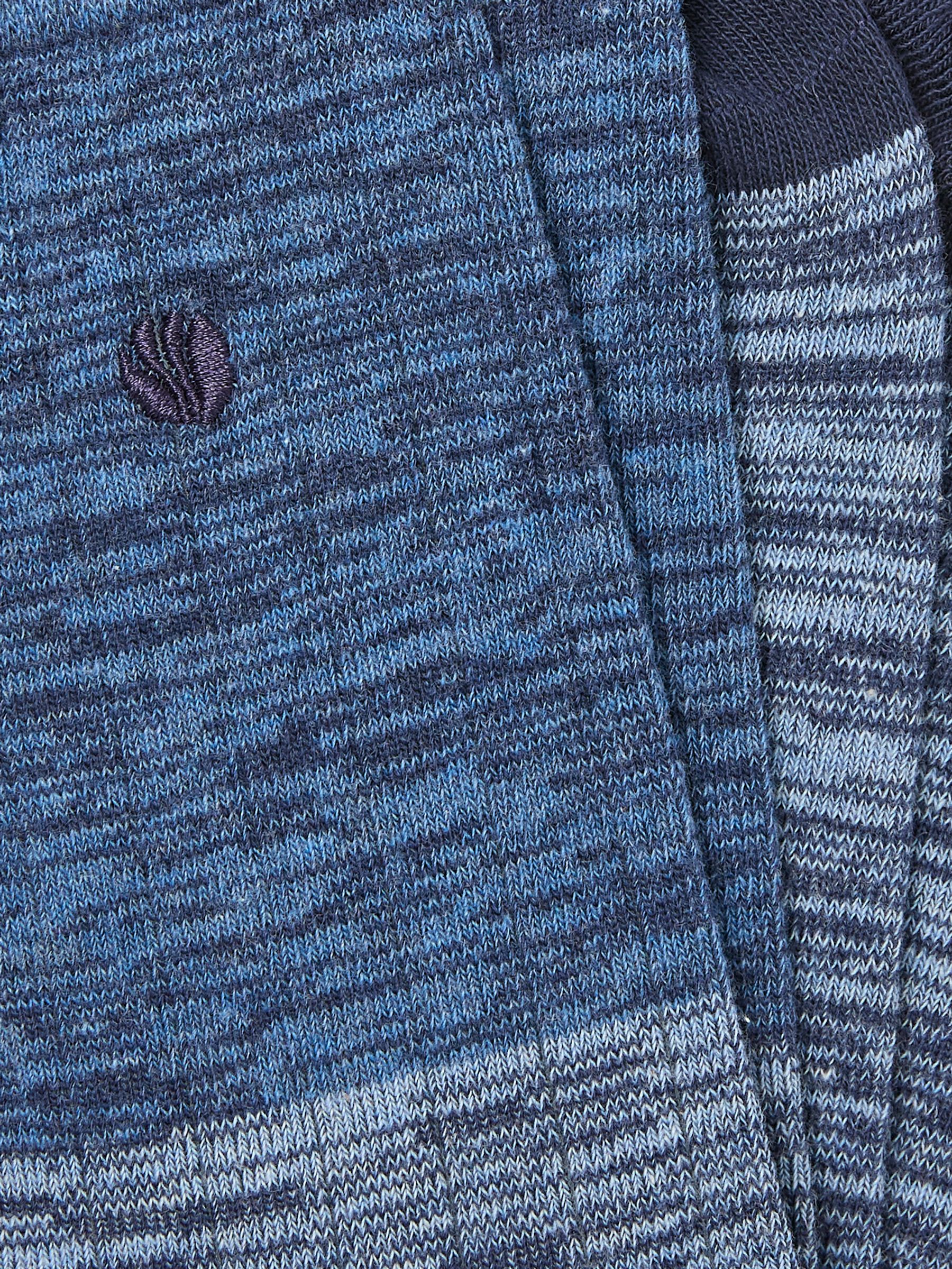 Blue Textured Socks - Image 2 of 2