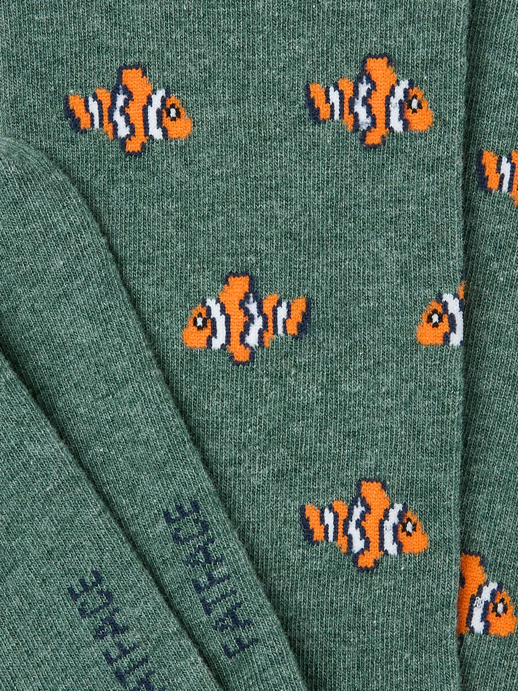 Green Clown Fish Socks - Image 2 of 2