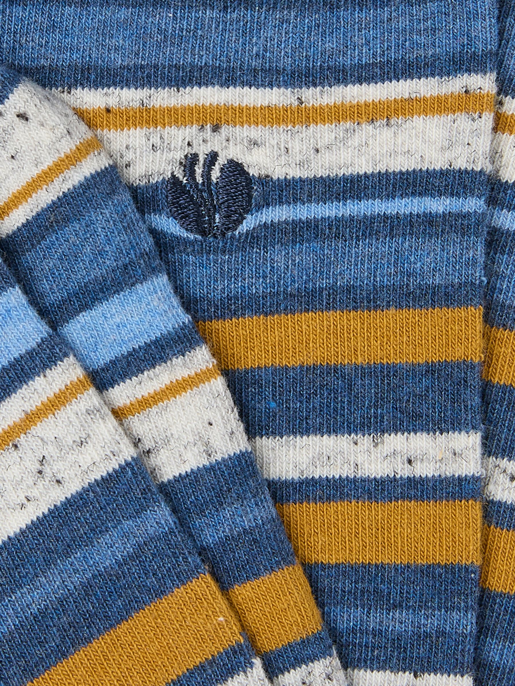 Blue & Yellow Men's Striped Socks - Image 2 of 2