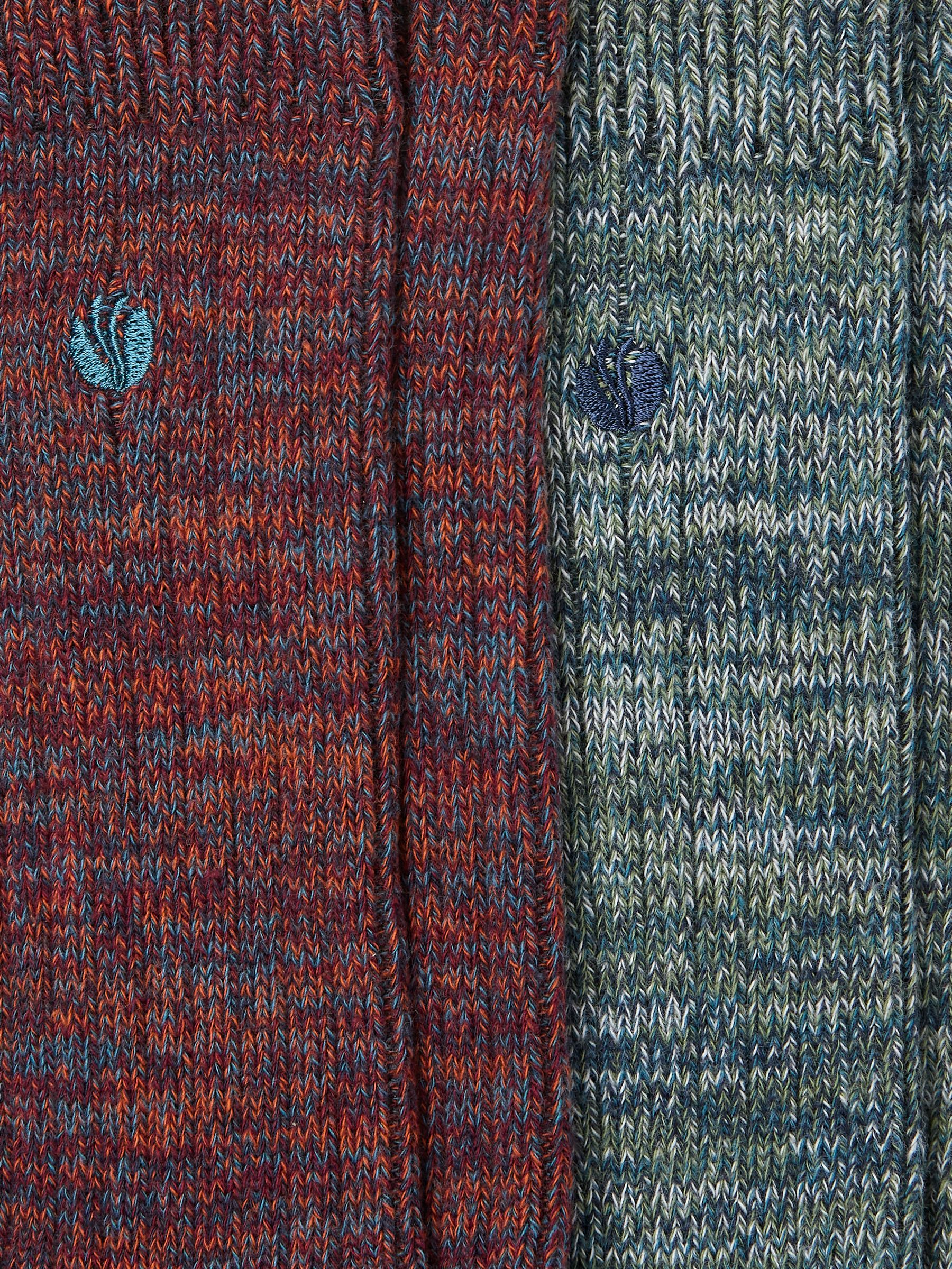 Multicolour 2 Pairs of Boots Socks - Image 2 of 2