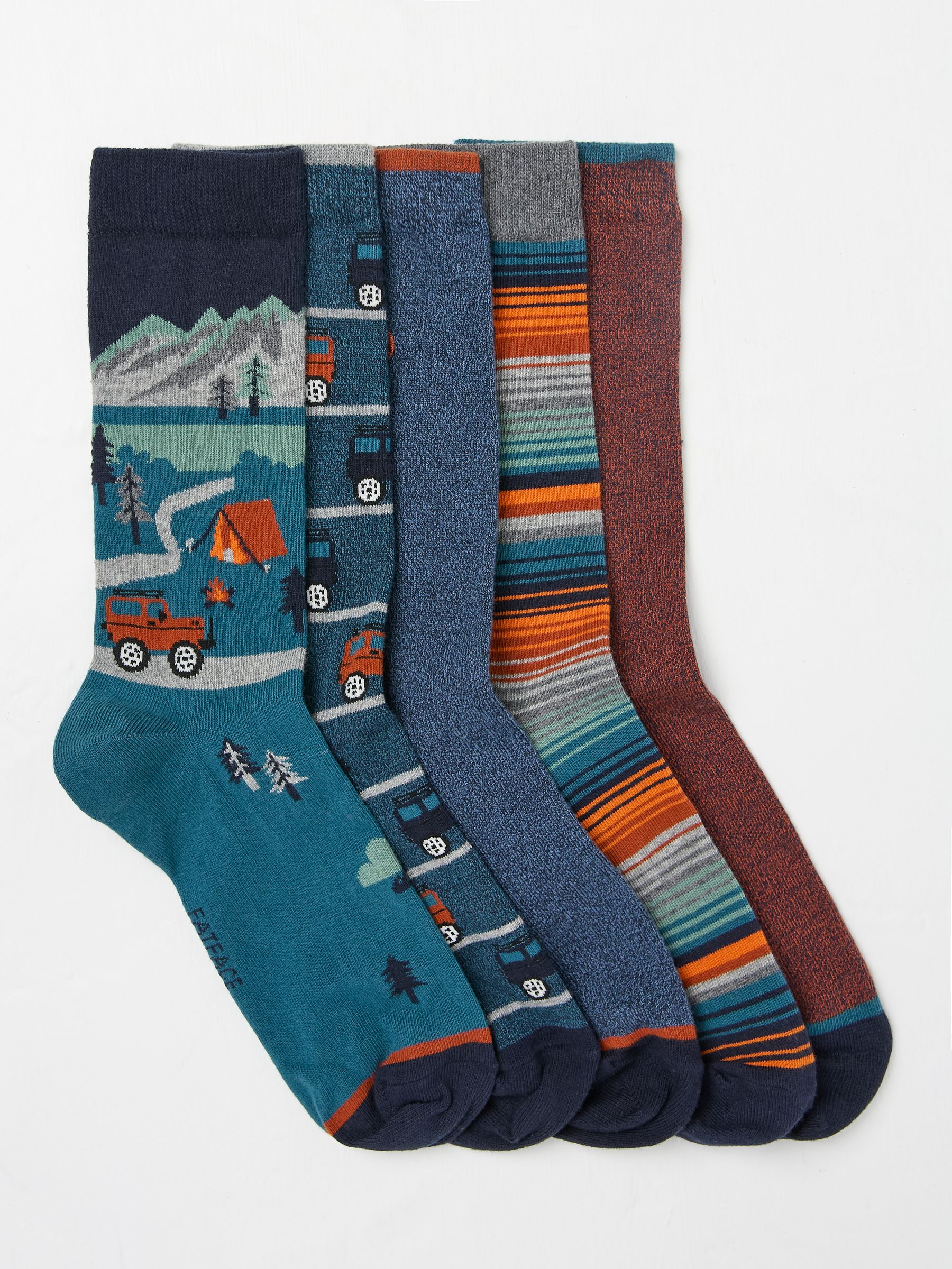 Multi Off Roader 5 Pack Men's Socks - Image 1 of 2