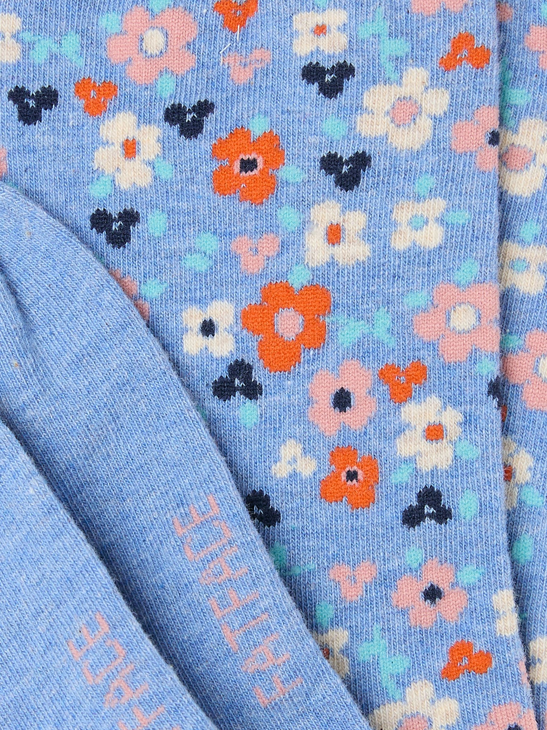 Blue Floral Women's Socks - Image 2 of 2