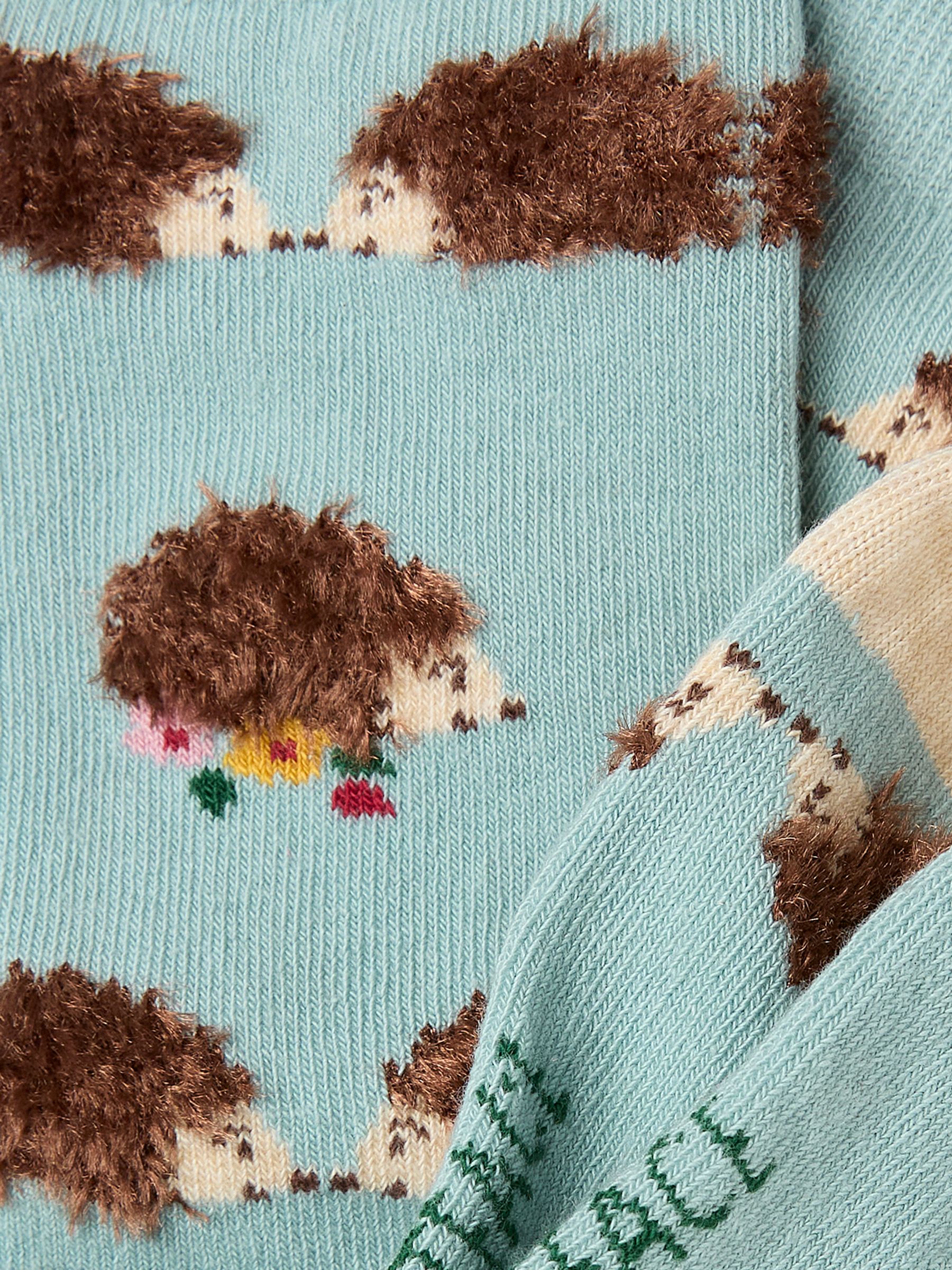 Blue Fluffy Hedgehog Women's Socks - Image 2 of 2