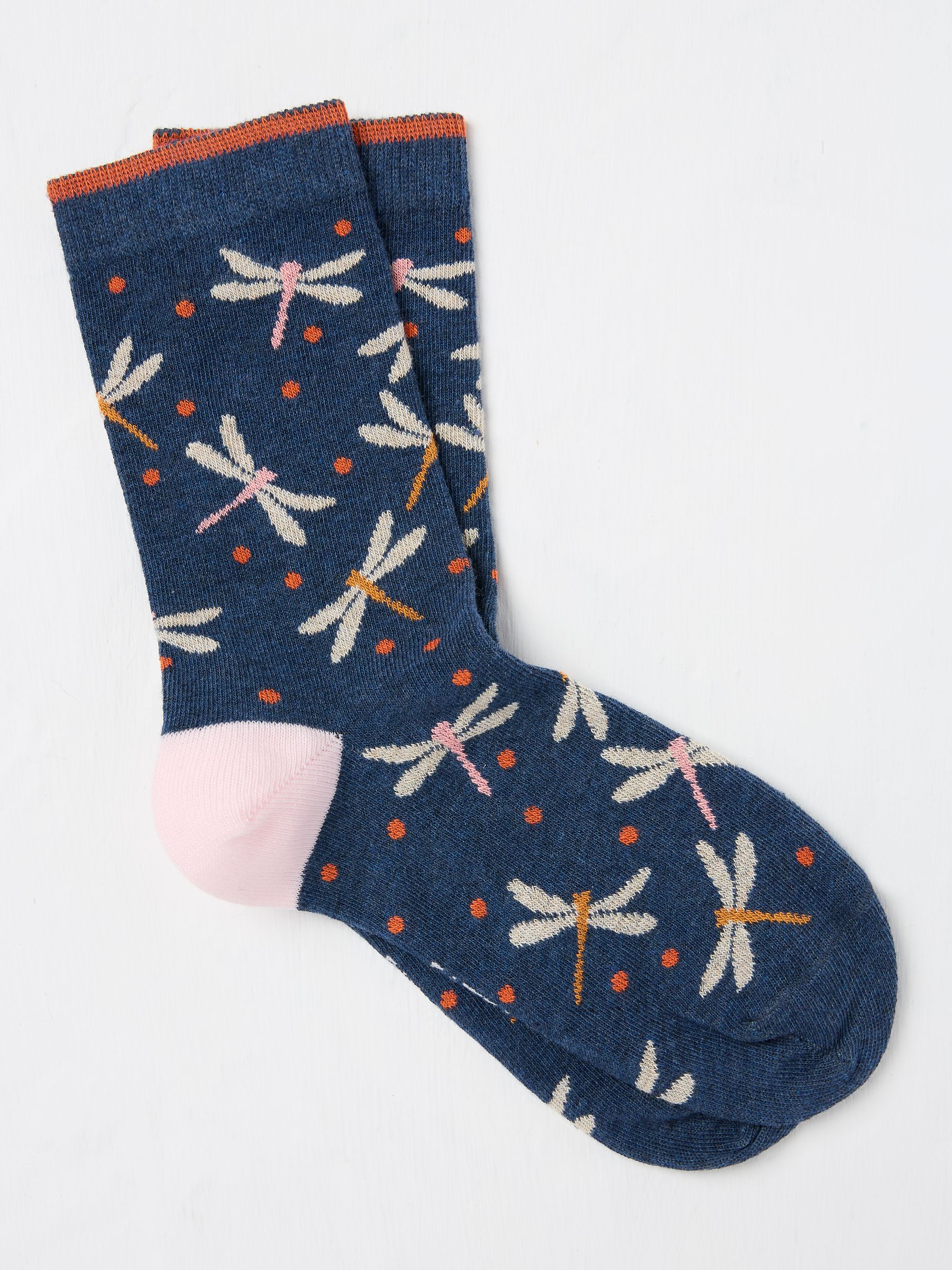 Navy Blue Dragonfly Women's Socks - Image 1 of 2