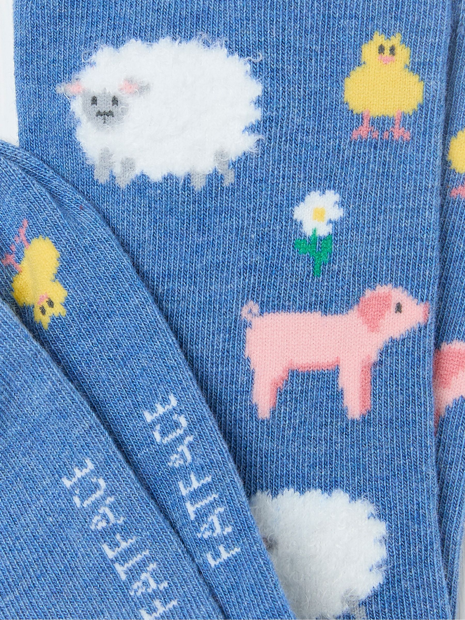 Blue Farm Animals Women's Socks - Image 2 of 2