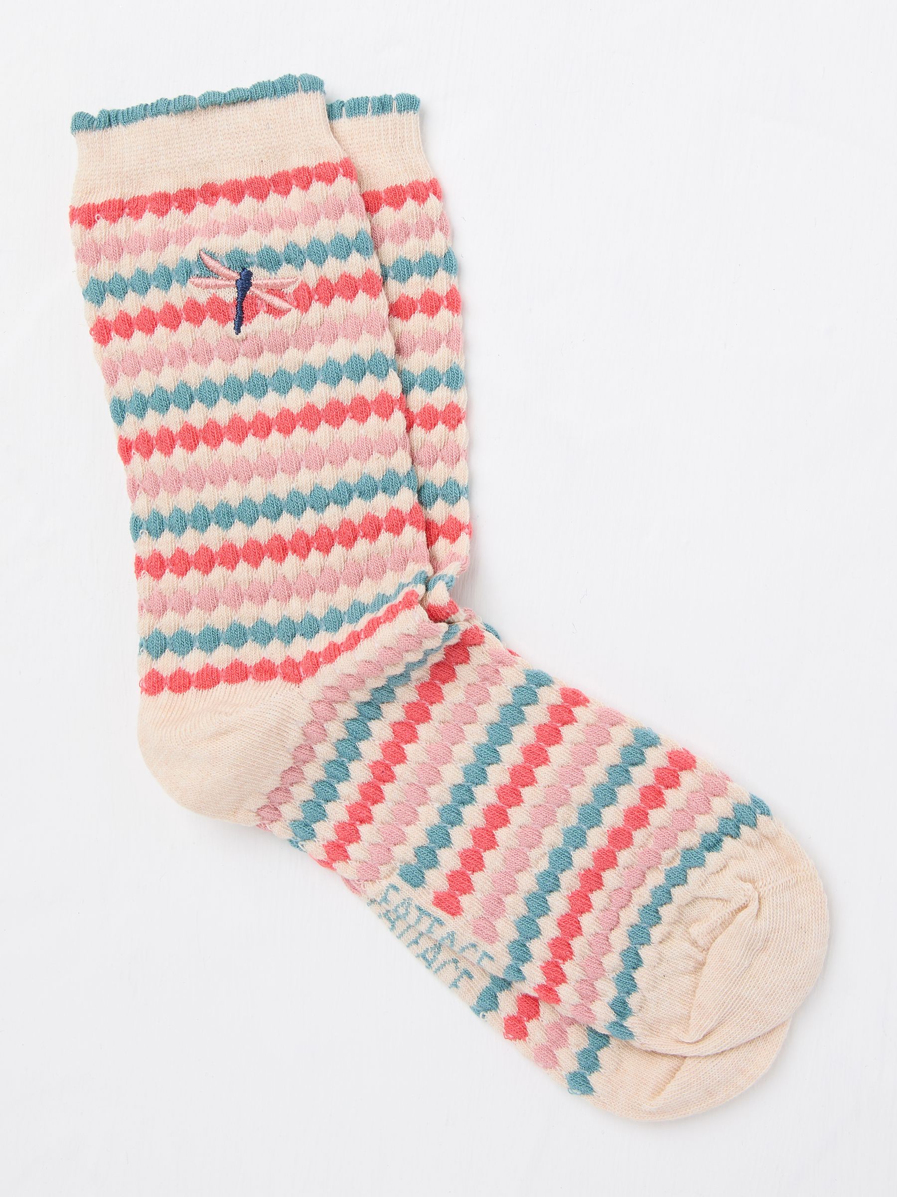 Oatmeal Dragonfly Socks - Image 1 of 2