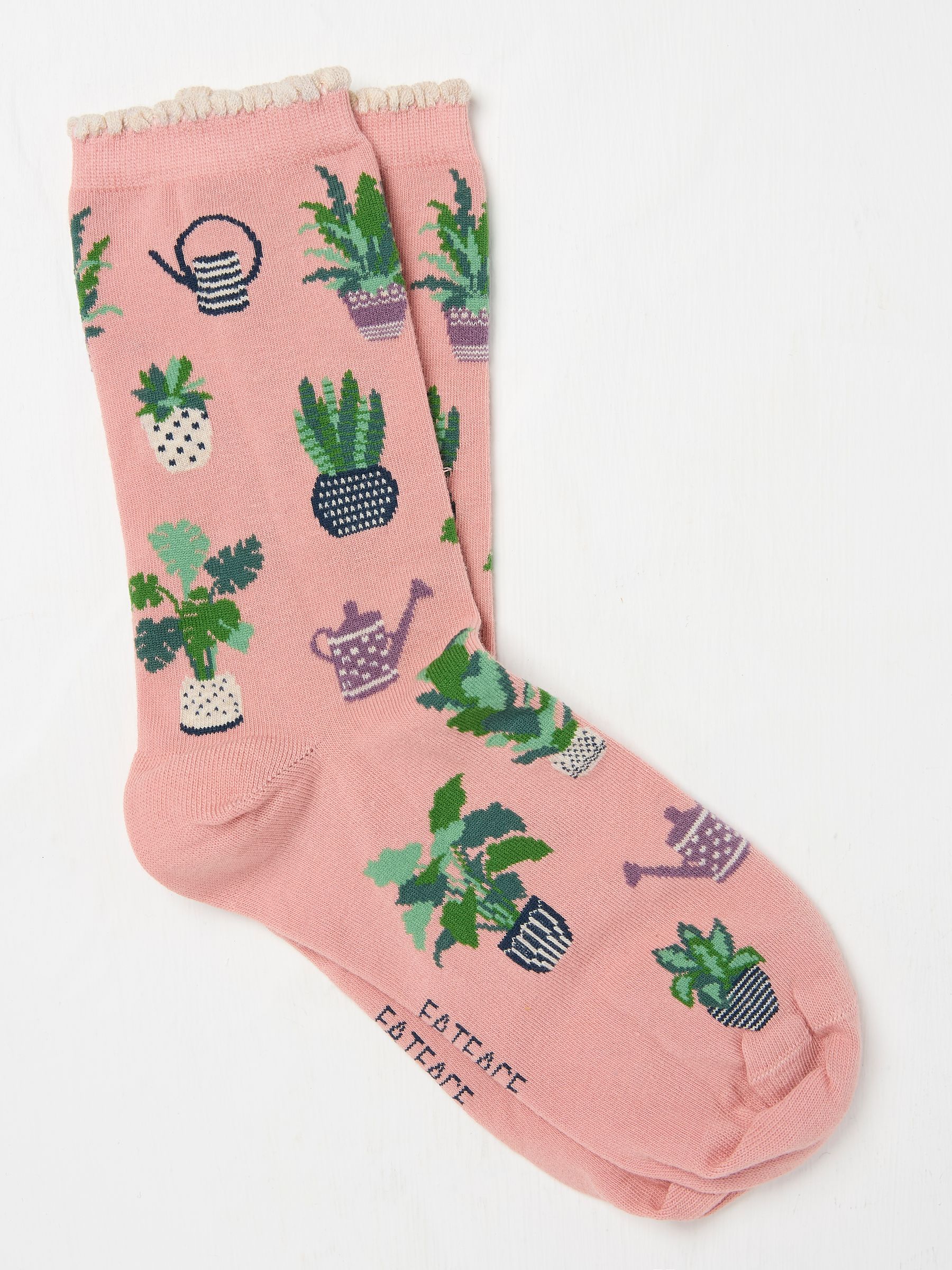 Pink House Plant Socks - Image 1 of 2