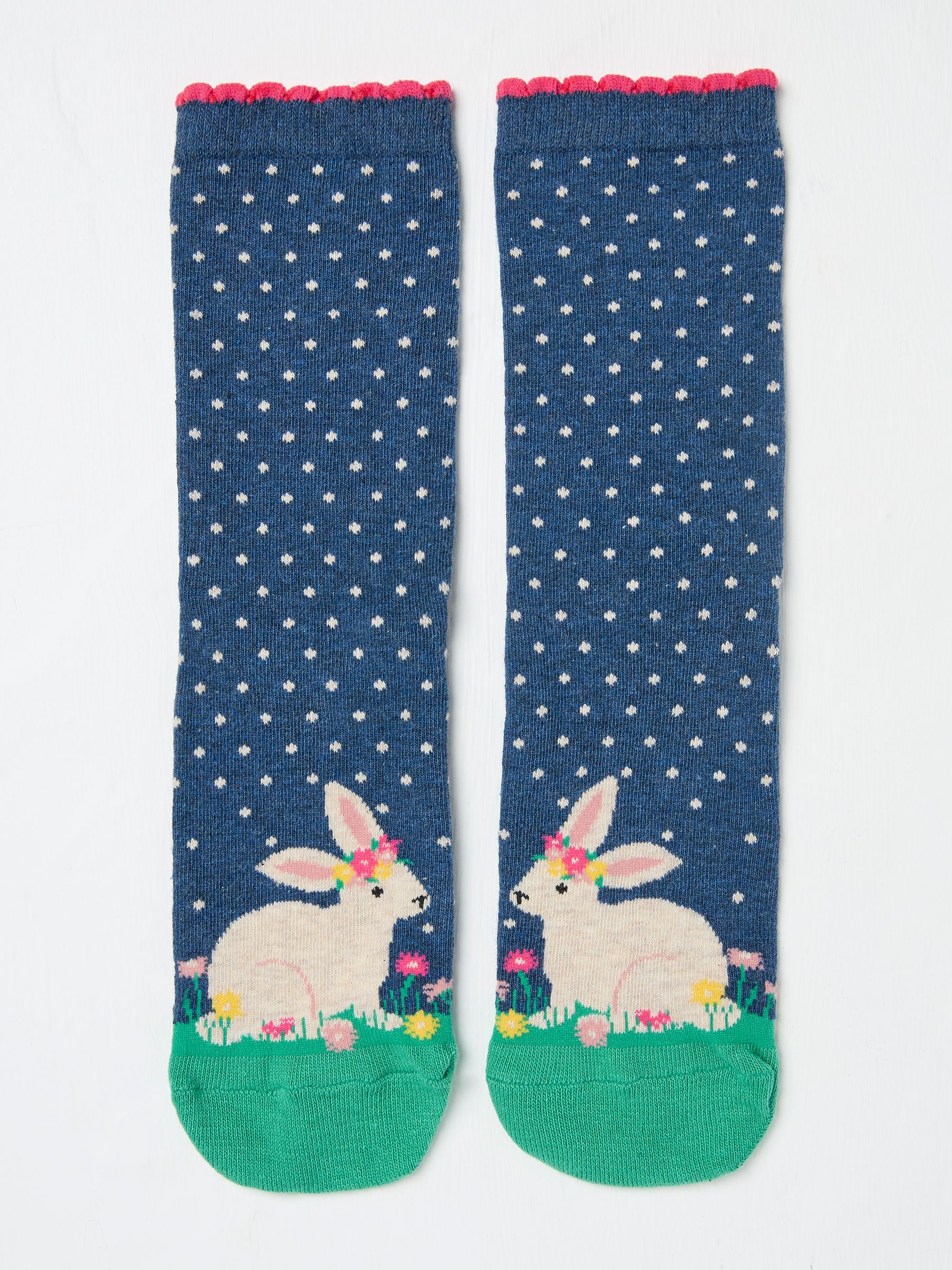Navy Blue Bunny Women's Socks - Image 1 of 2