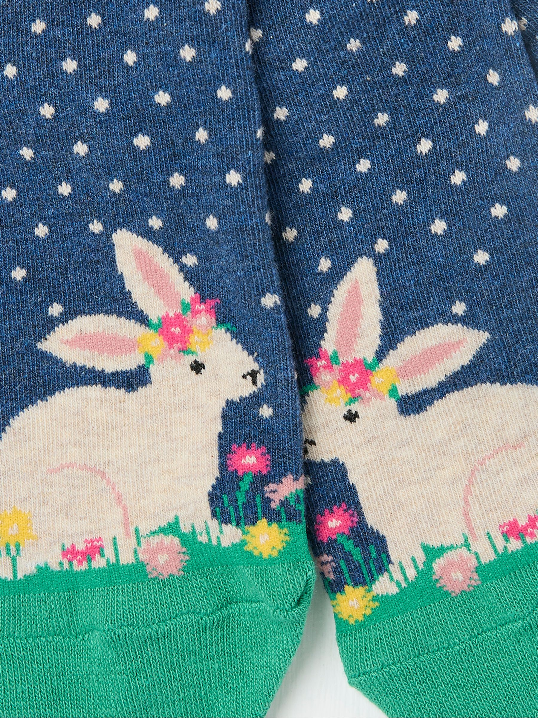 Navy Blue Bunny Women's Socks - Image 2 of 2