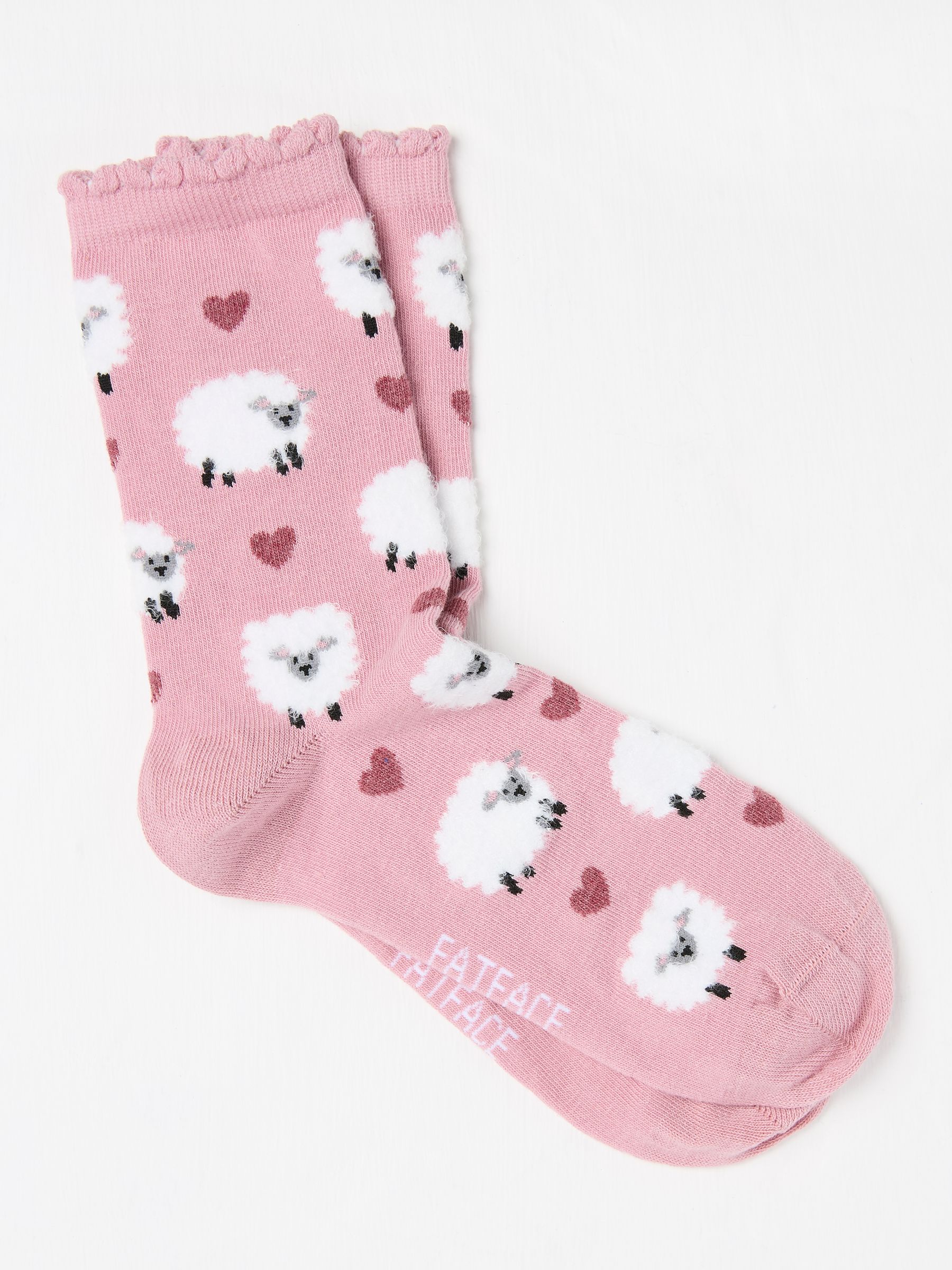 Pink Sheep Socks - Image 1 of 2